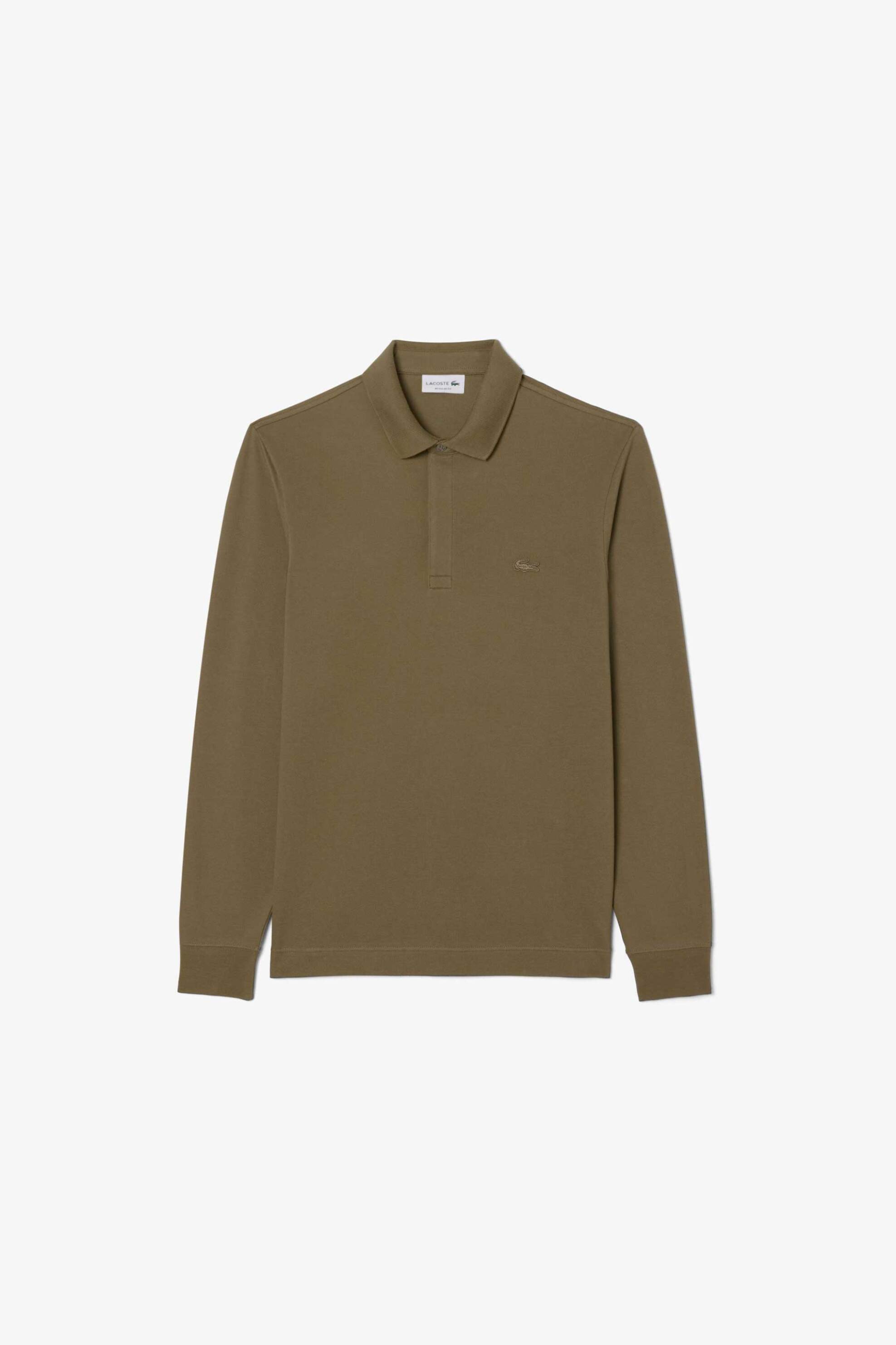 Lacoste Ανδρική Μπλούζα Πόλο Πικέ με Κεντημένο Λογότυπο Classic Fit Smart Paris - Ph2481 Λαδί