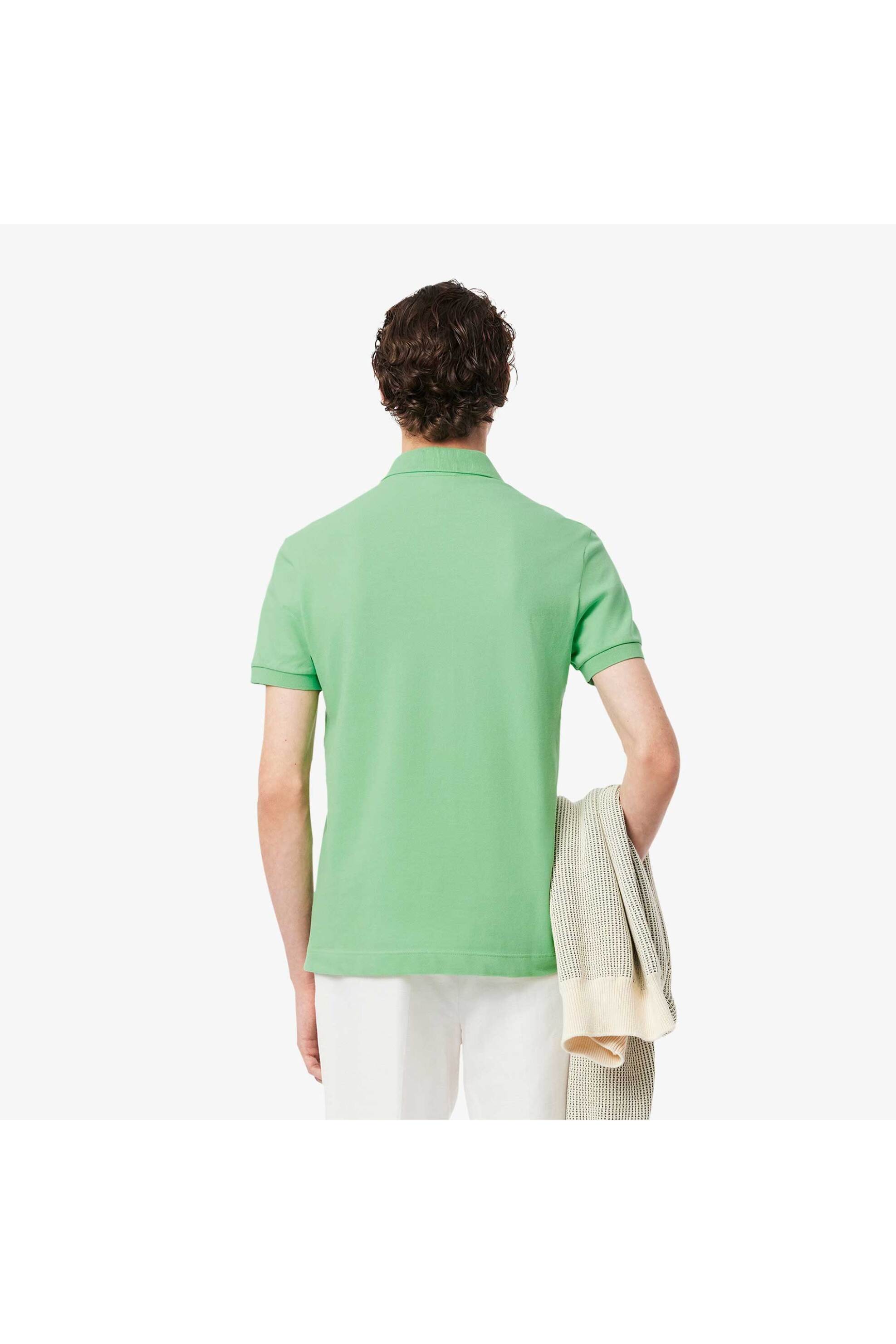 Lacoste Ανδρική Μπλούζα Πόλο Πικέ με Ton-Sur-Ton Κεντημένο Λογότυπο Regular Fit - Ph5522 Πράσινο Ανοιχτό