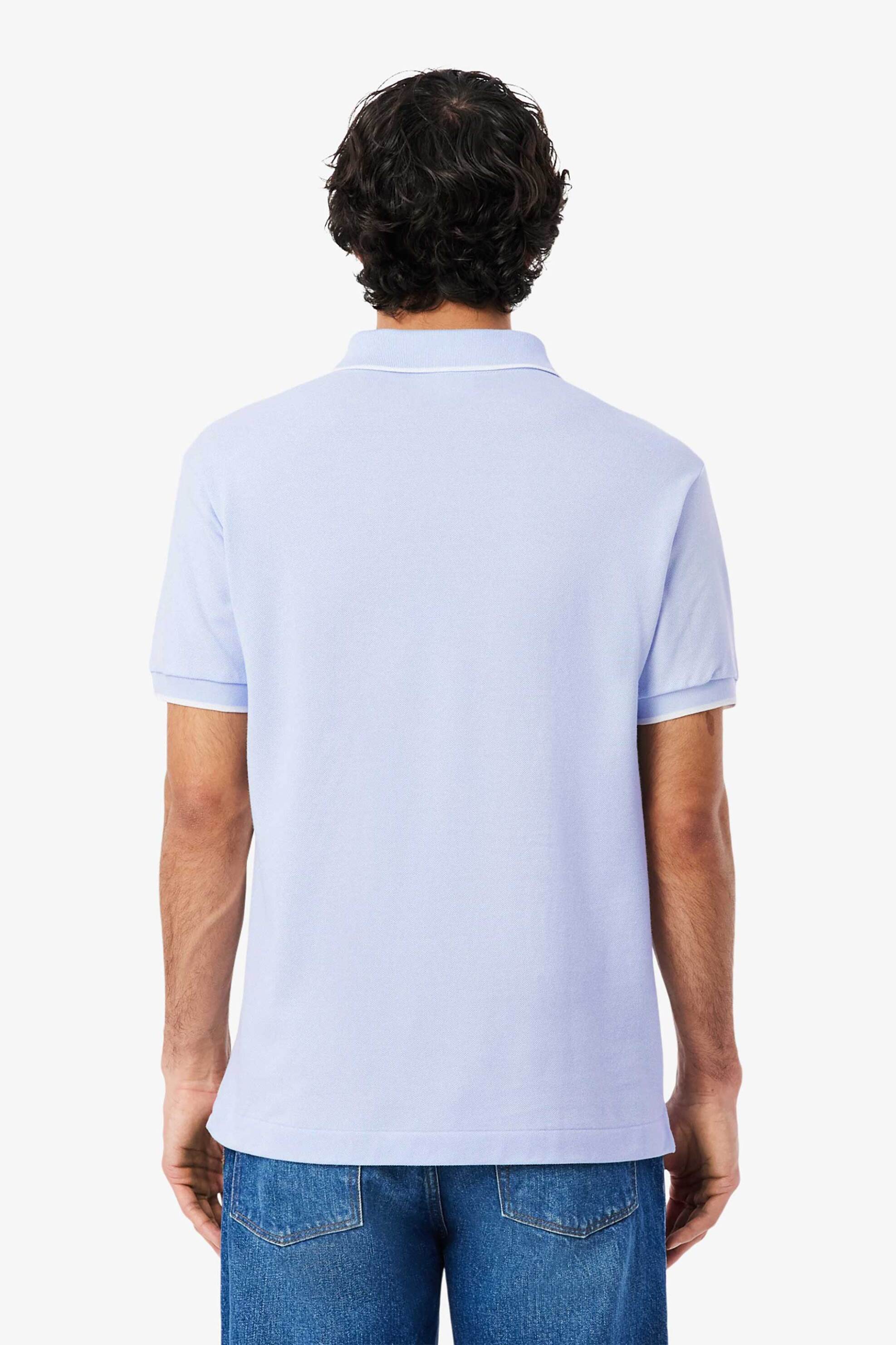 Lacoste Ανδρική Μπλούζα Πόλο Πικέ Κοντομάνικη με Κεντημένο Λογότυπο Classic Fit - Ph9838-00 Σιελ