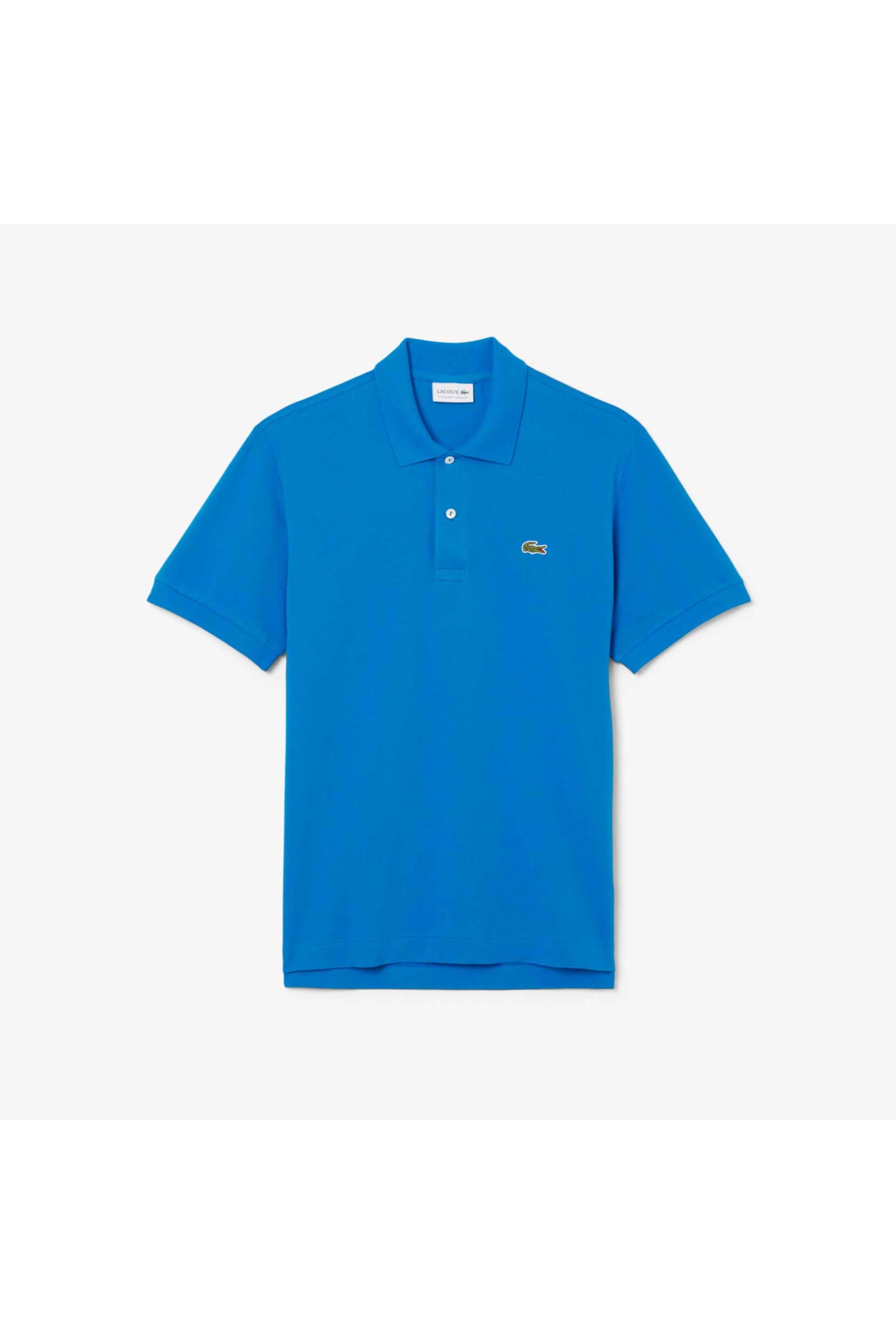 Lacoste Ανδρική Μπλούζα Πόλο Πικέ Κοντομάνικη με Κεντημένο Λογότυπο Classic Fit - Ph9851-00 Μπλε