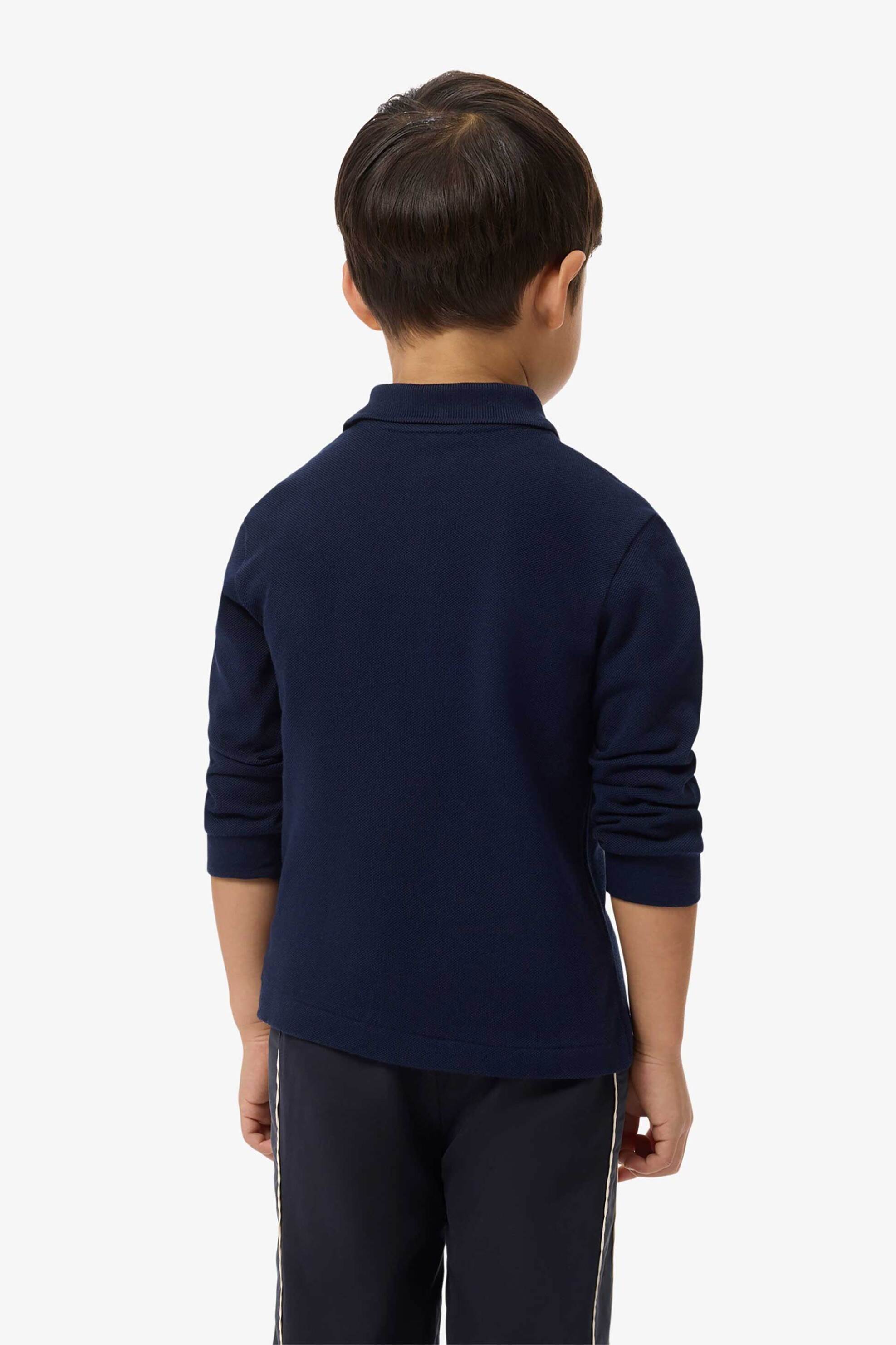 Lacoste παιδική μπλούζα πόλο πικέ με κεντημένο λογότυπο Classic Fit - PJ1542 Μπλε Σκούρο φωτογραφία