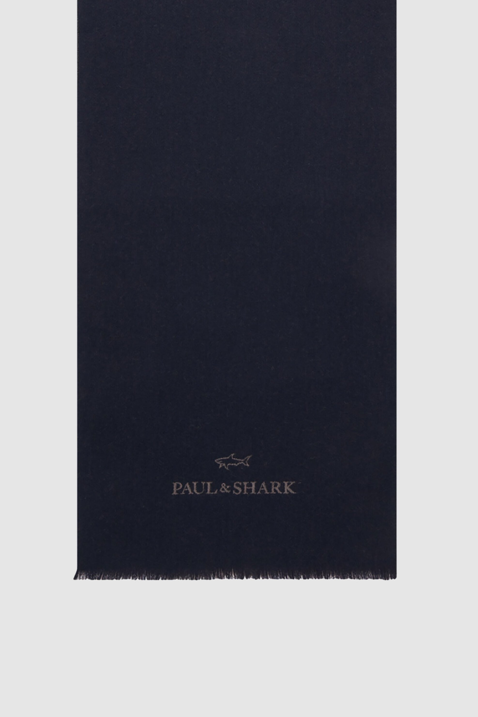 PAUL & SHARK Paul&Shark ανδρικό μάλλινο κασκόλ με λογότυπο - 14317006 Μπλε Σκούρο