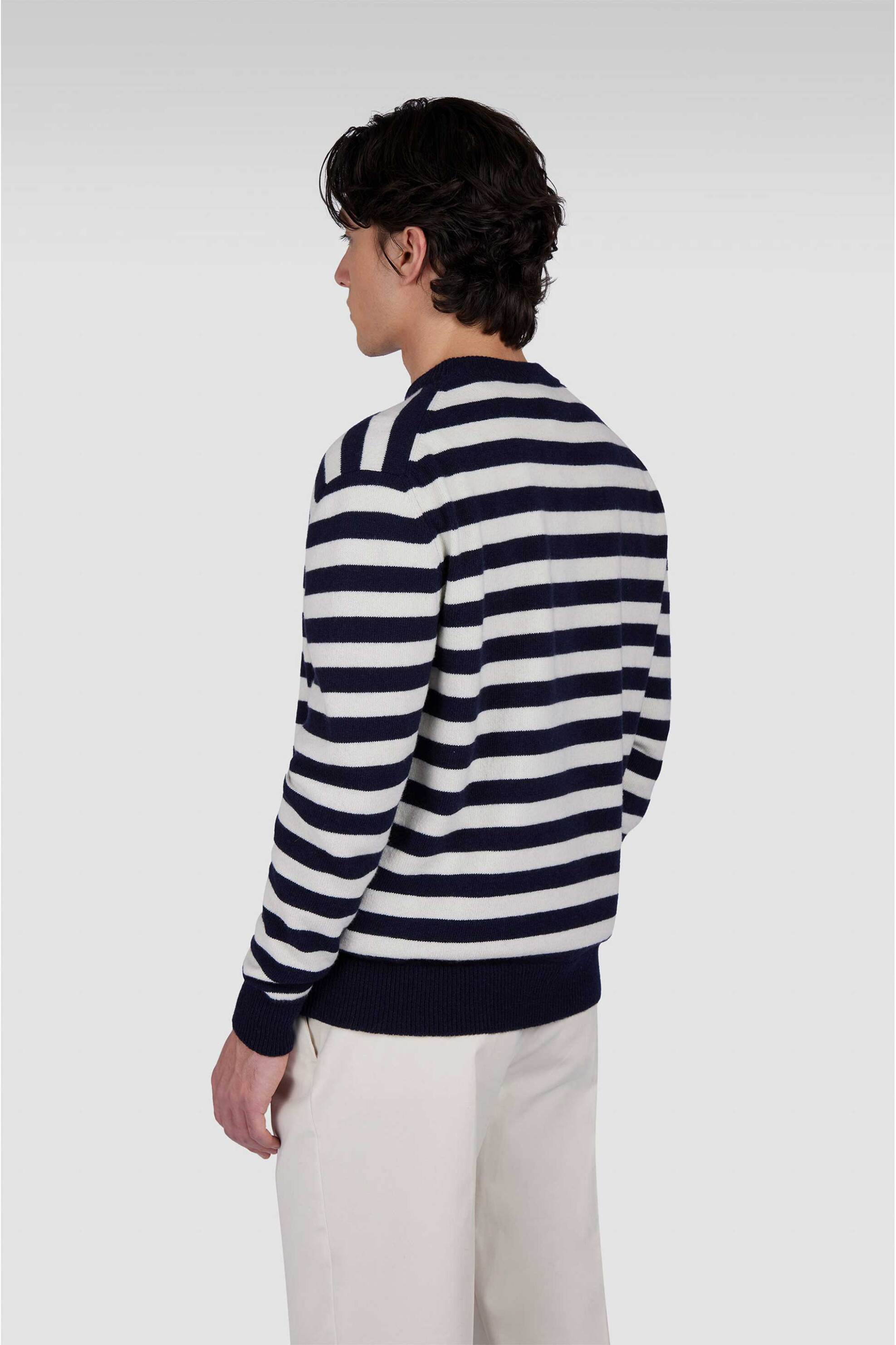 Paul&Shark ανδρικό πουλόβερ με ριγέ σχέδιο Regular Fit - 15311084 Μπλε Σκούρο φωτογραφία