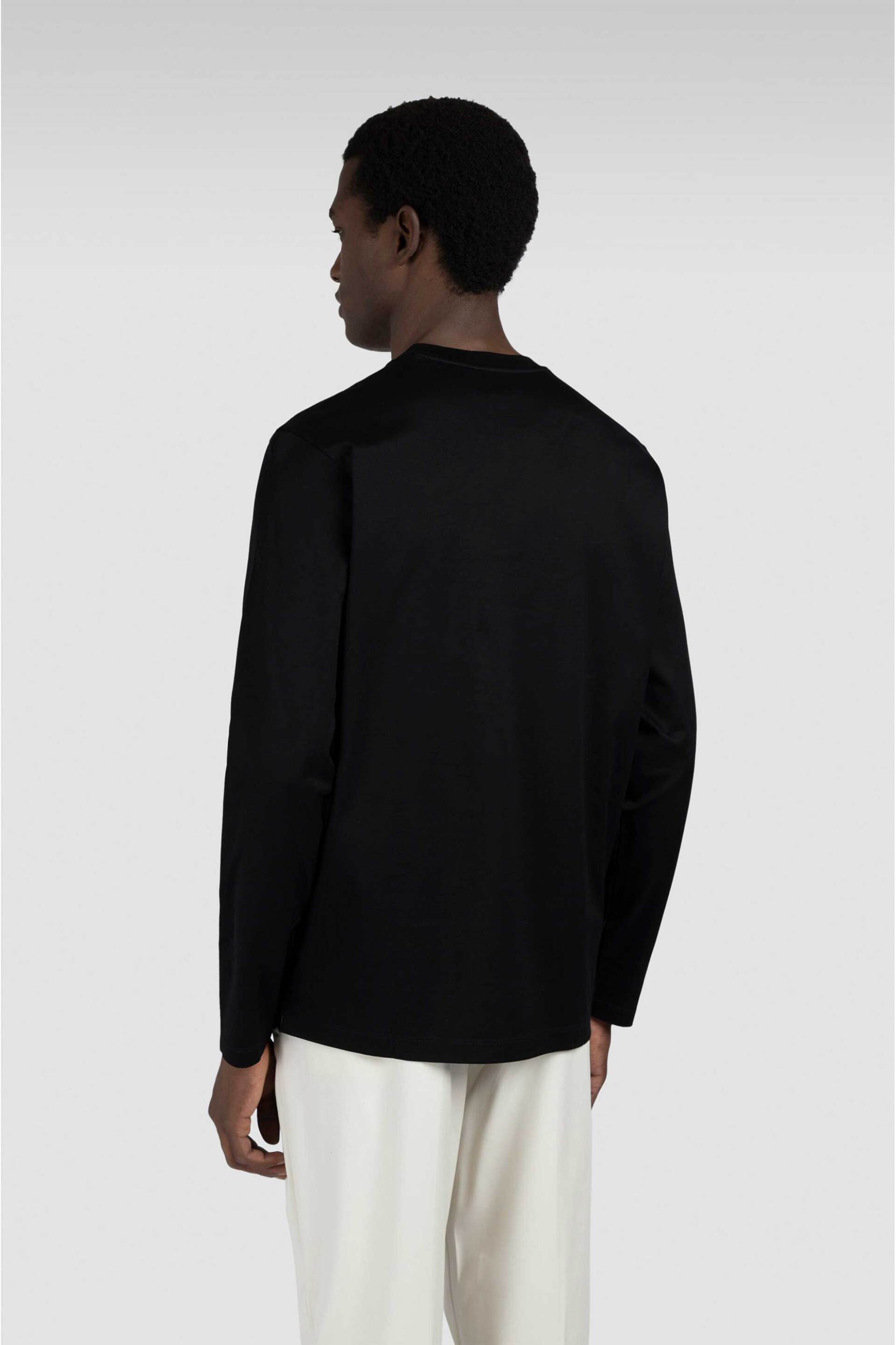 Paul&Shark ανδρική μακρυμάνικη μπλούζα με μεταλλικό λογότυπο Regular Fit - 15311611 Μαύρο φωτογραφία