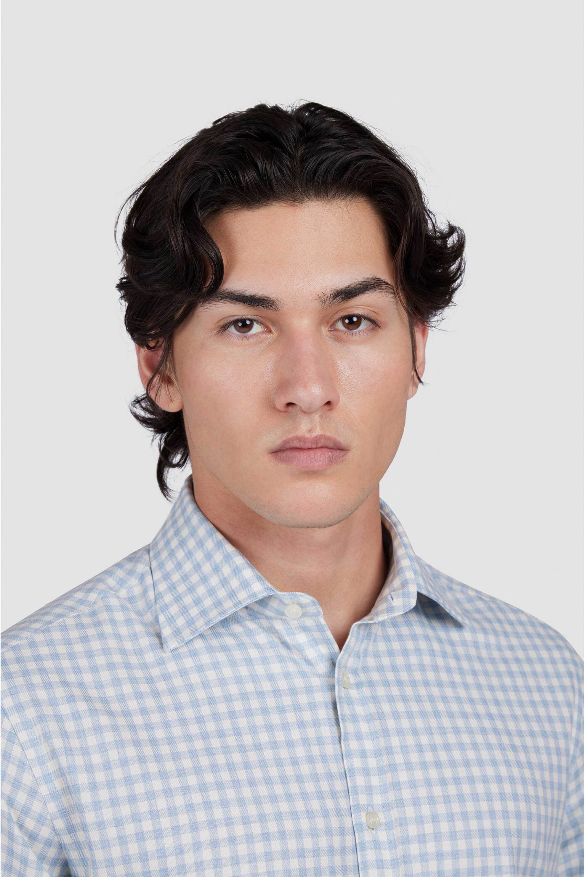 Paul&Shark ανδρικό πουκάμισο flannel με καρό σχέδιο J Fit - 15313036 Γαλάζιο φωτογραφία