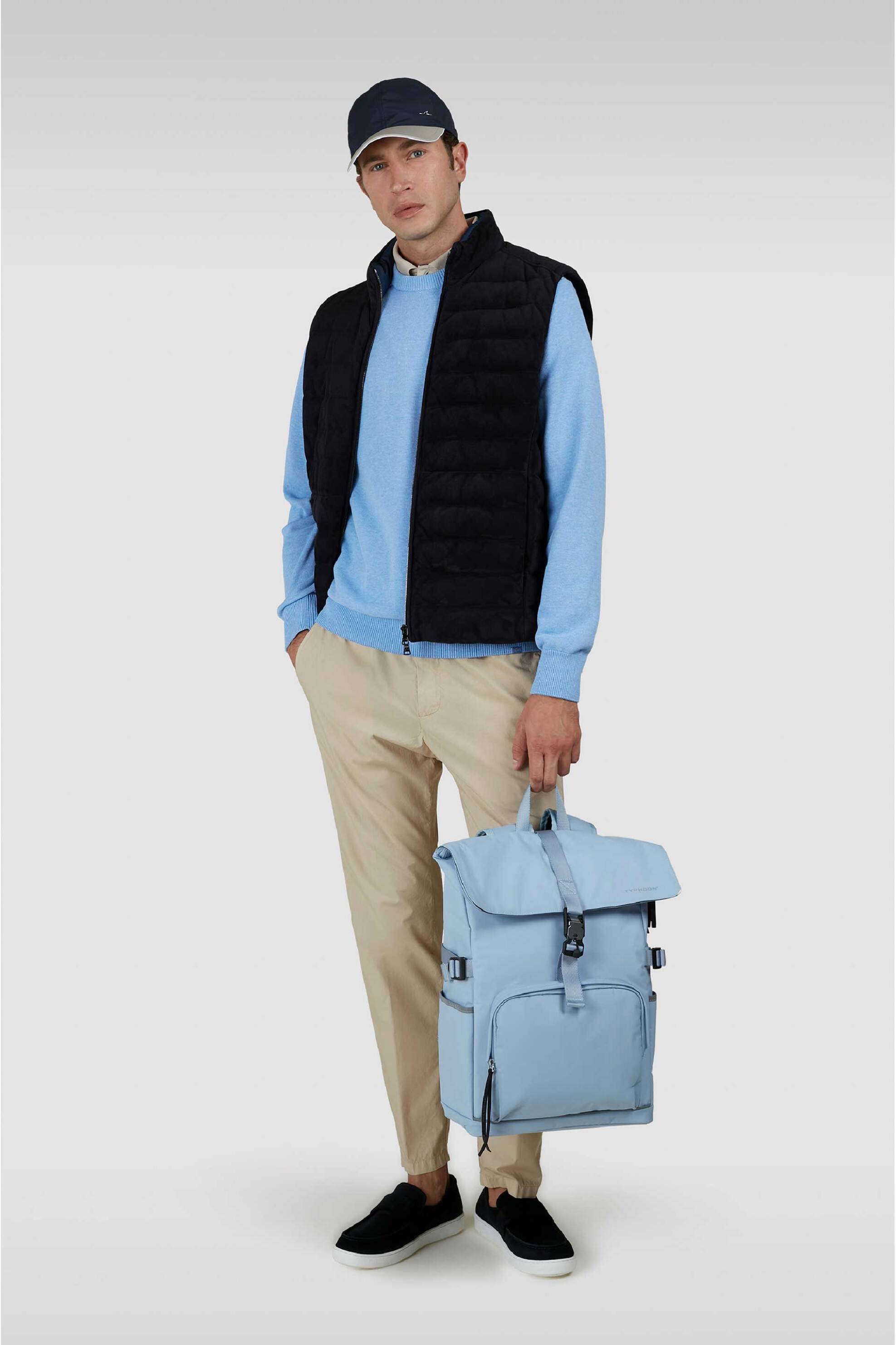 Paul&Shark ανδρικό παντελόνι chino από ultralight poplin βαμβάκι Regular Fit - 25414024 Μπεζ