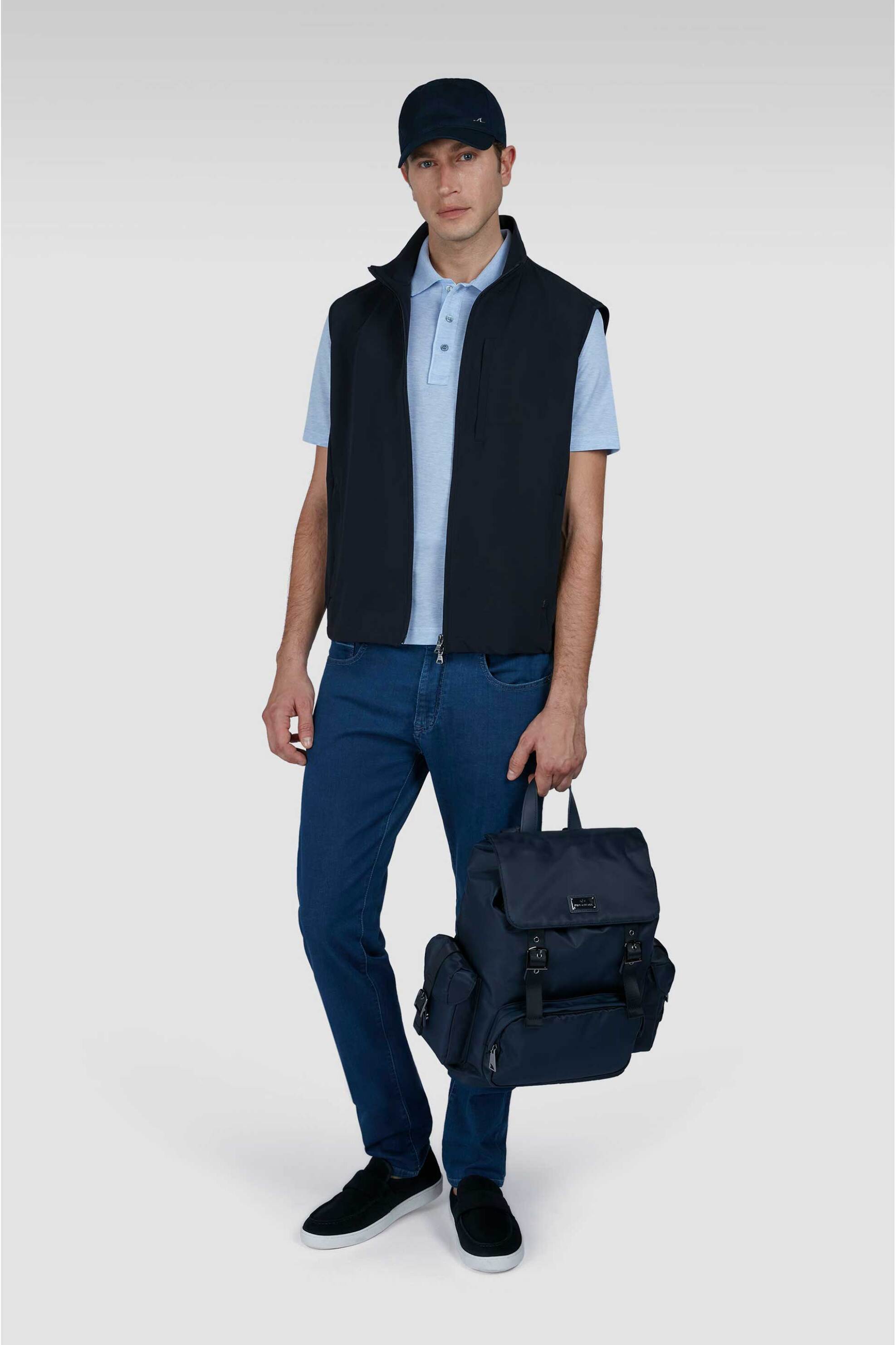 PAUL & SHARK Paul&Shark ανδρικό τζιν παντελόνι πεντάτσεπο Straight Regular Fit - 25414120 Denim Blue