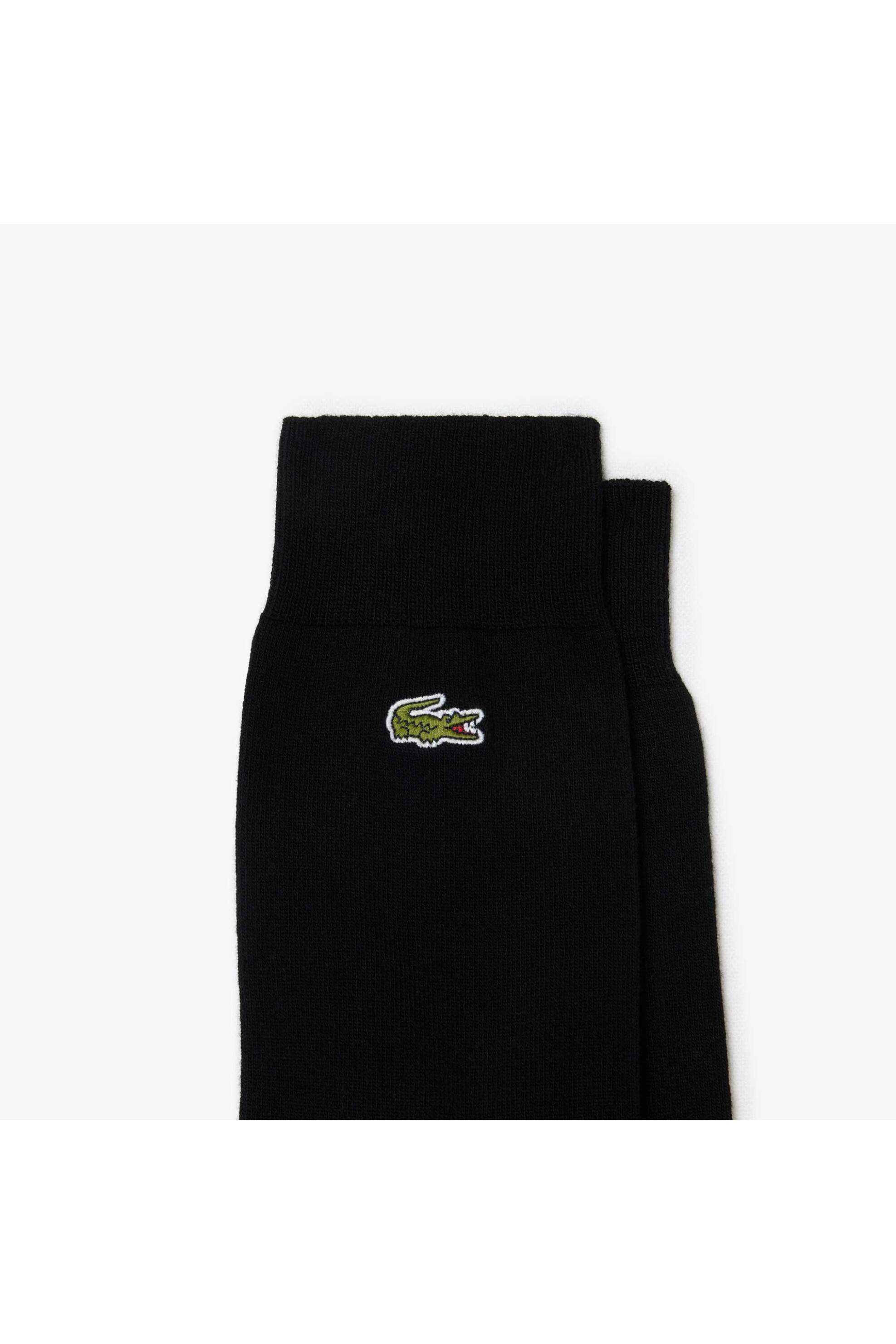 Lacoste σετ unisex μακριές κάλτσες με κεντημένο λογότυπο (2 ζευγάρια) - RA3147-00 Μαύρο φωτογραφία