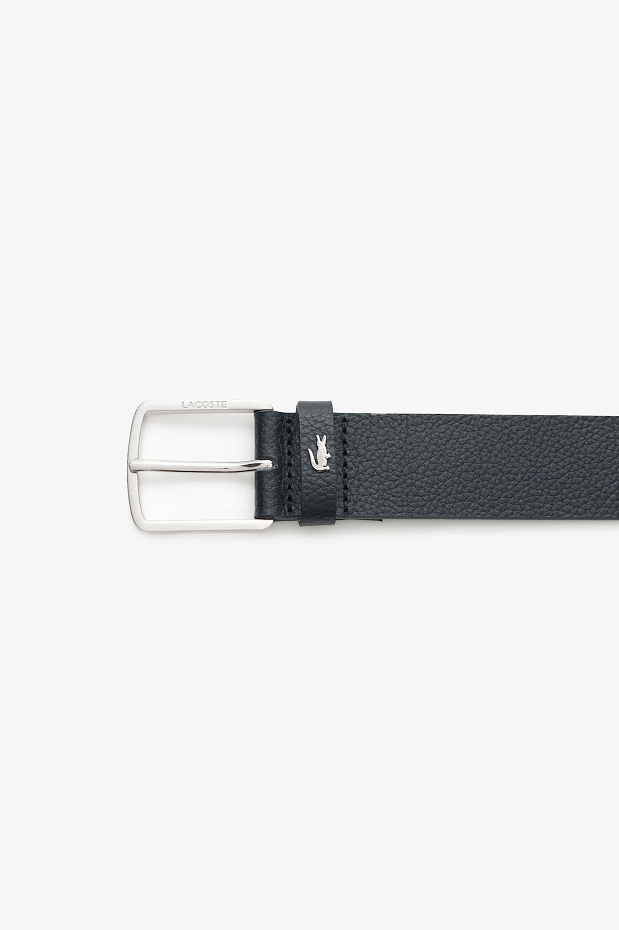 Lacoste ανδρική δερμάτινη ζώνη με μεταλλικό logo - RC4090 Μαύρο φωτογραφία
