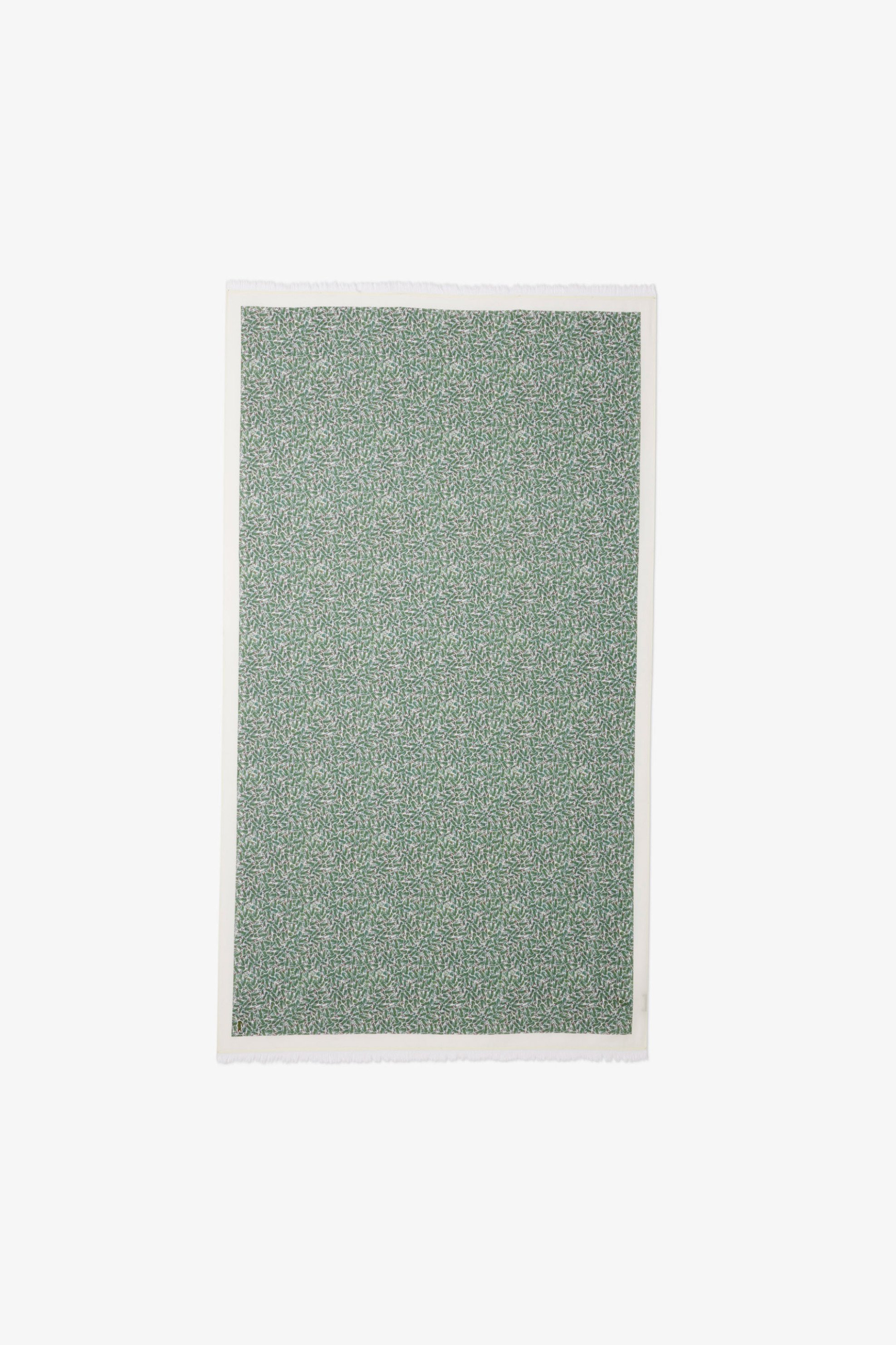 Lacoste Lacoste γυναικείο φουλάρι με all-over crocodile print - RE0741-00 Πράσινο 2025