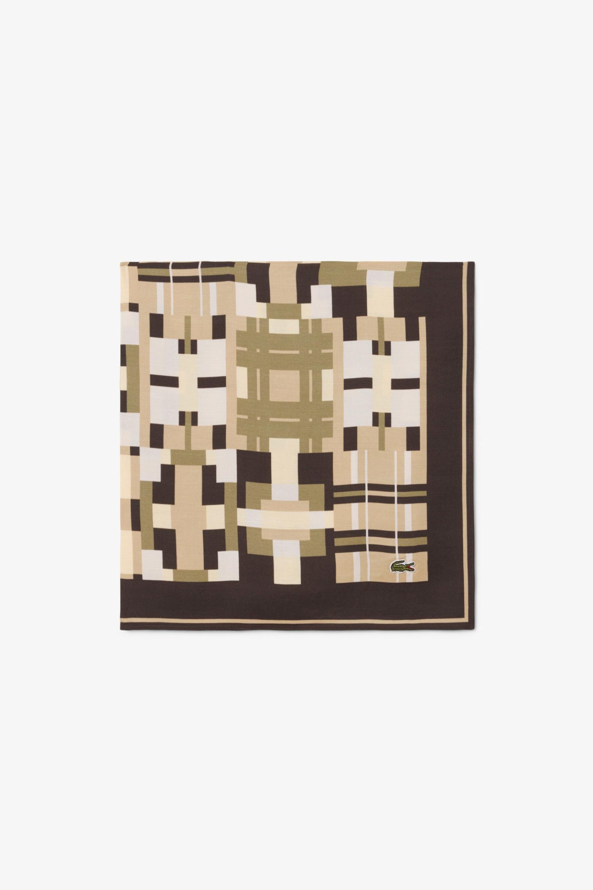 LACOSTE Lacoste γυναικείο φουλάρι με geometrical pattern - RE5688-00 Μπεζ