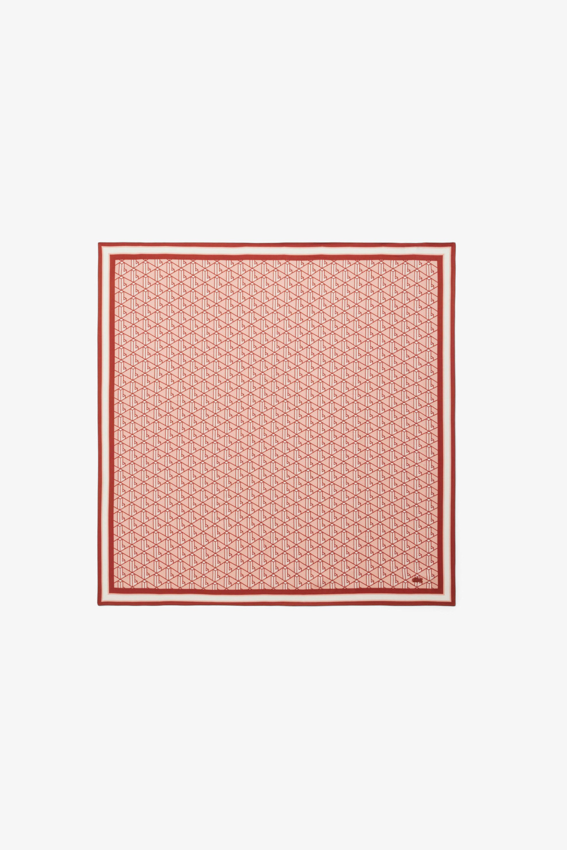 Lacoste Lacoste γυναικείο φουλάρι με all-over monogram print - RE9820-00 Σομόν 2025