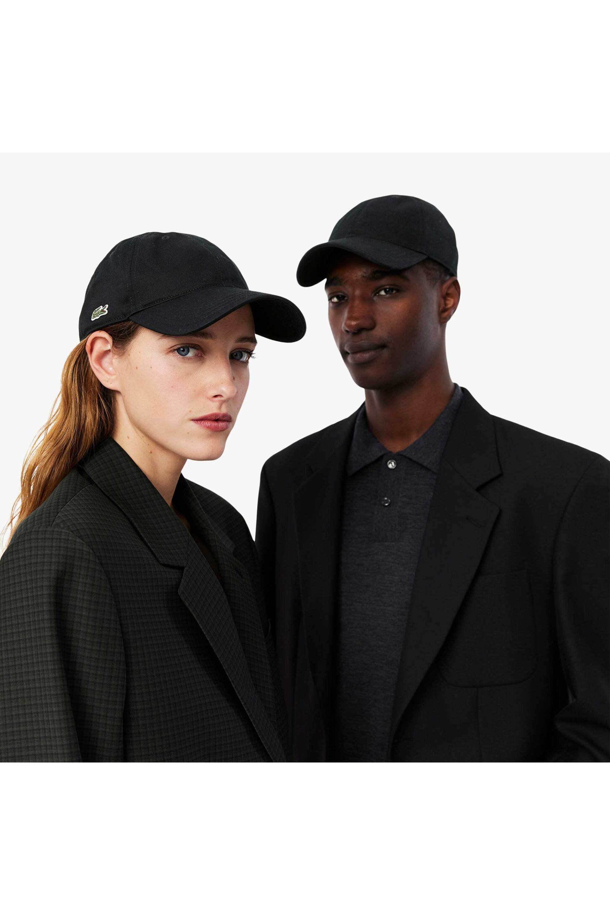 Lacoste Unisex Καπέλο Jockey Twill με Κεντημένο Λογότυπο - Rk0440 Μαύρο