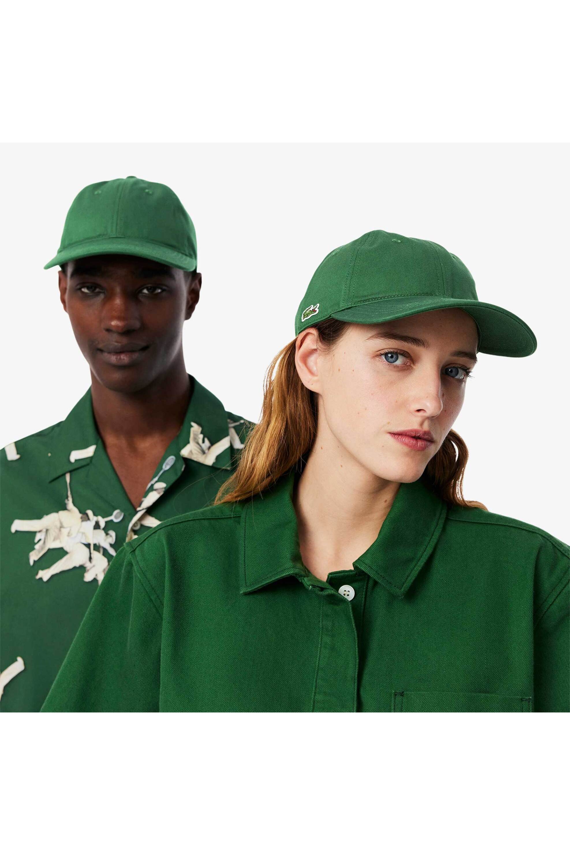 Lacoste unisex καπέλο jockey twill με κεντημένο λογότυπο - RK0440 Πράσινο φωτογραφία