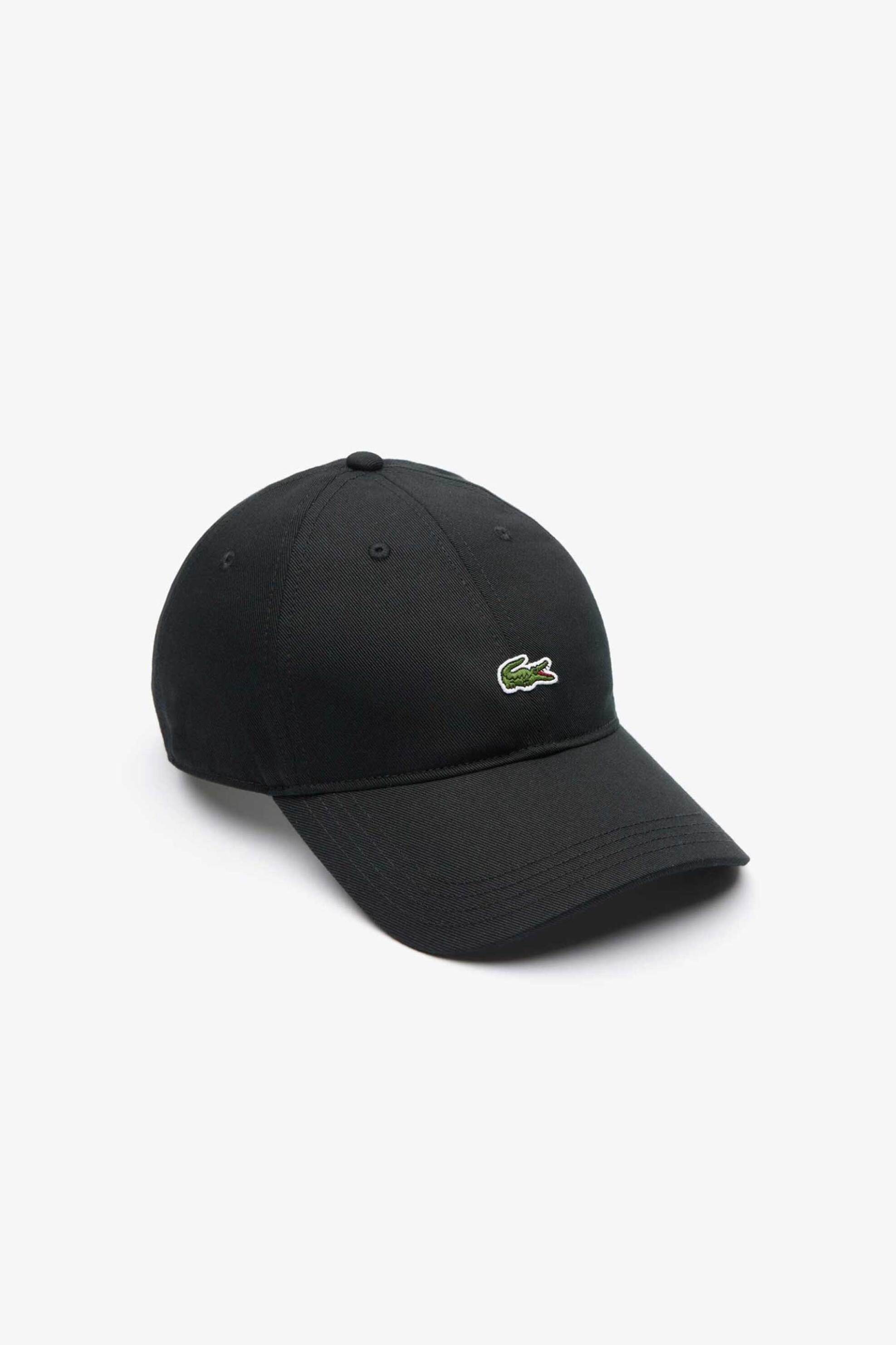 LACOSTE Lacoste unisex καπέλο jockey twill με κεντημένο λογότυπο - RK0491 Μαύρο