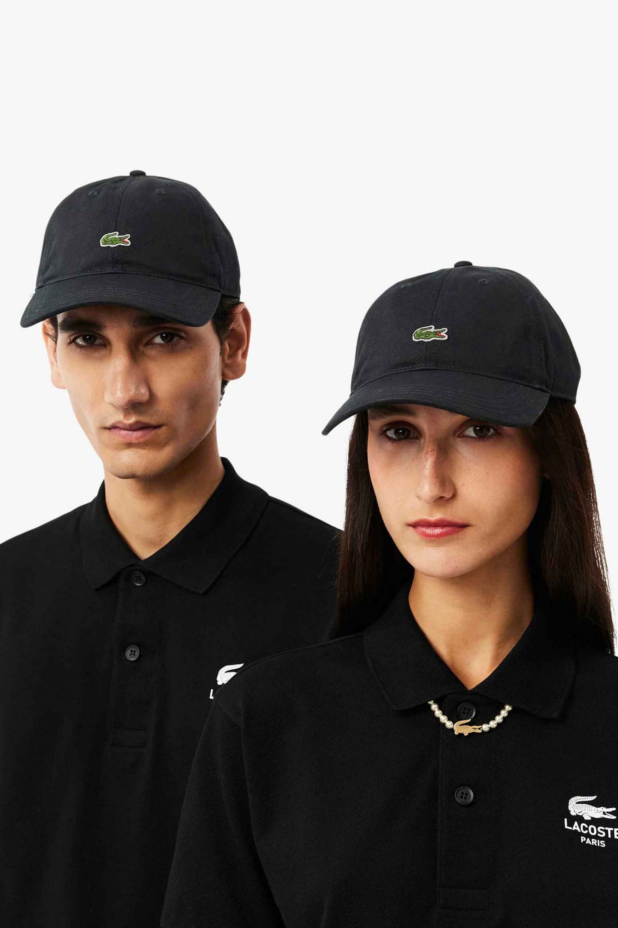 Lacoste unisex καπέλο jockey twill με κεντημένο λογότυπο - RK0491 Μαύρο φωτογραφία
