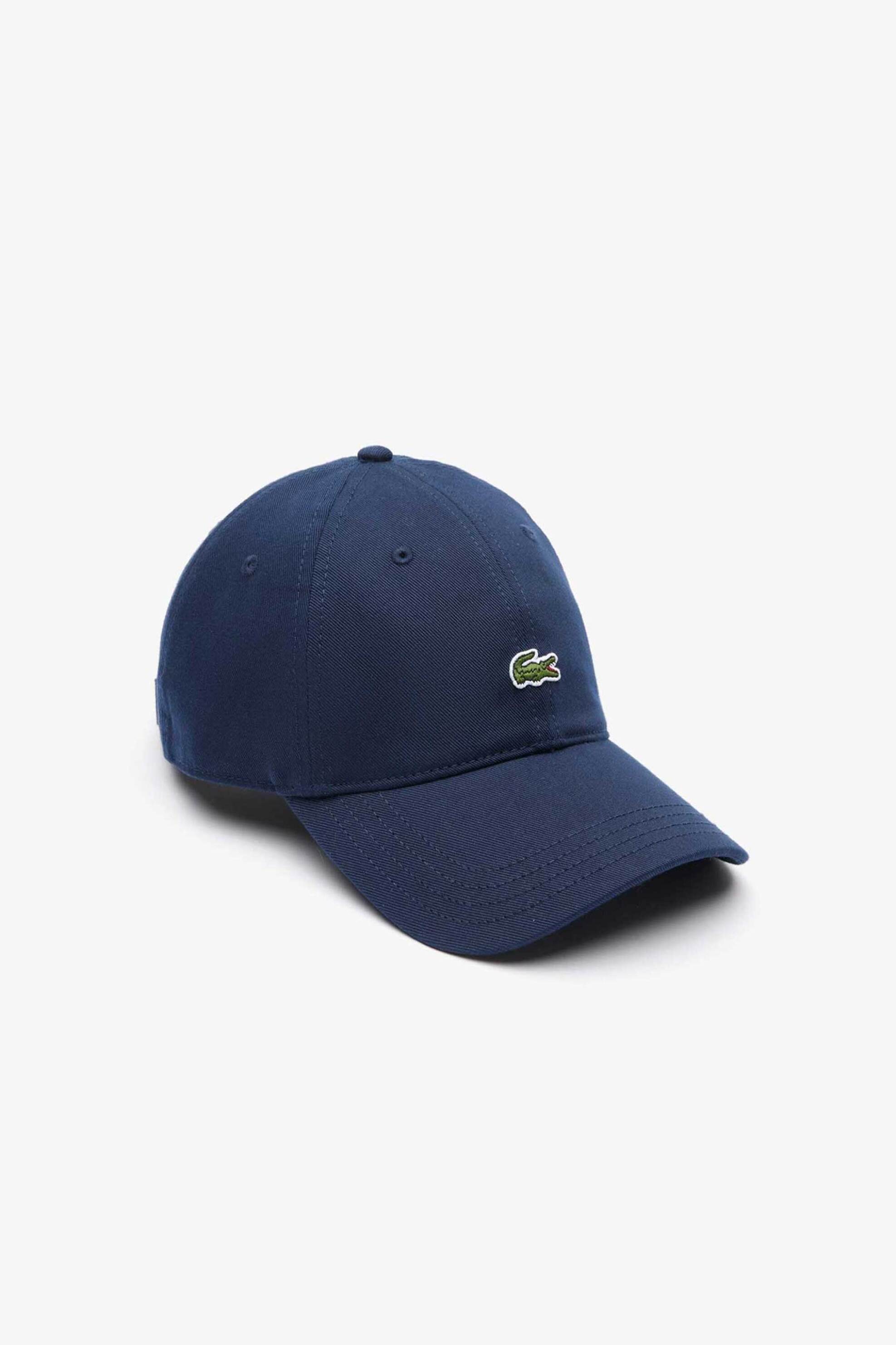 LACOSTE Lacoste unisex καπέλο jockey twill με κεντημένο λογότυπο - RK0491 Μπλε Σκούρο