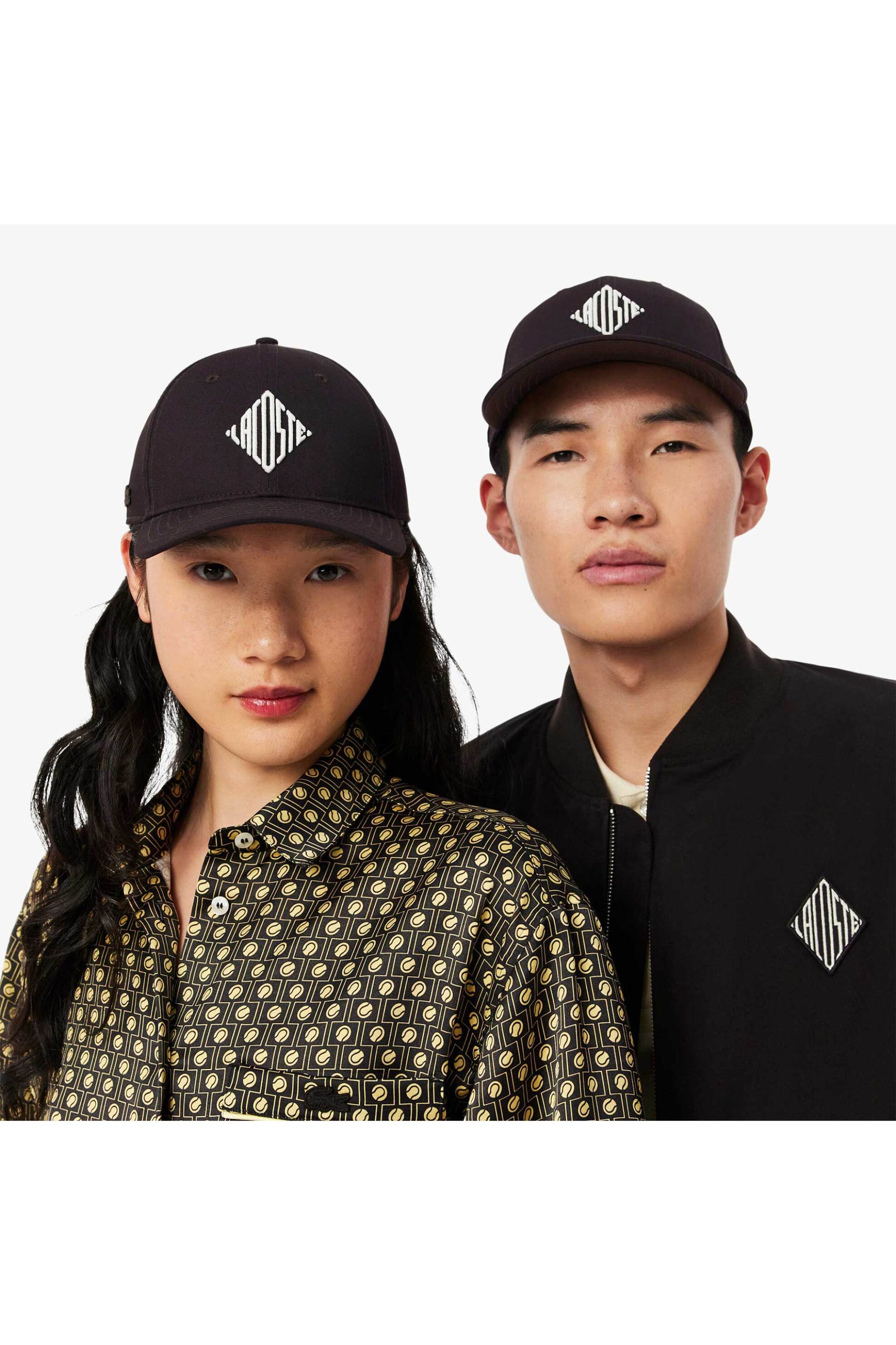 Lacoste Unisex Καπέλο Jockey με Κεντημένο Retro Logo - Rk1752-00 Καφέ Σκούρο