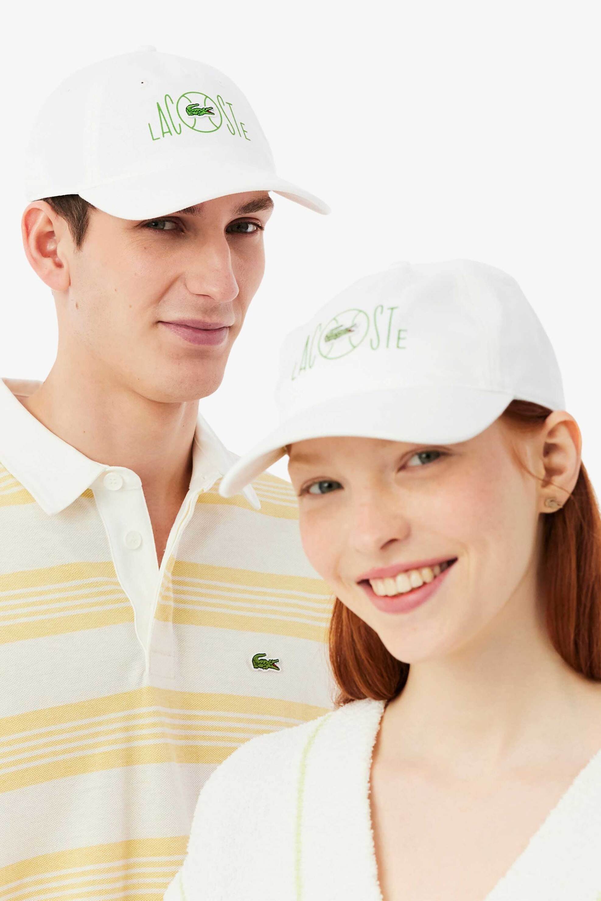 Lacoste Unisex Καπέλο Jockey με Logo Print - Rk1928 Λευκό