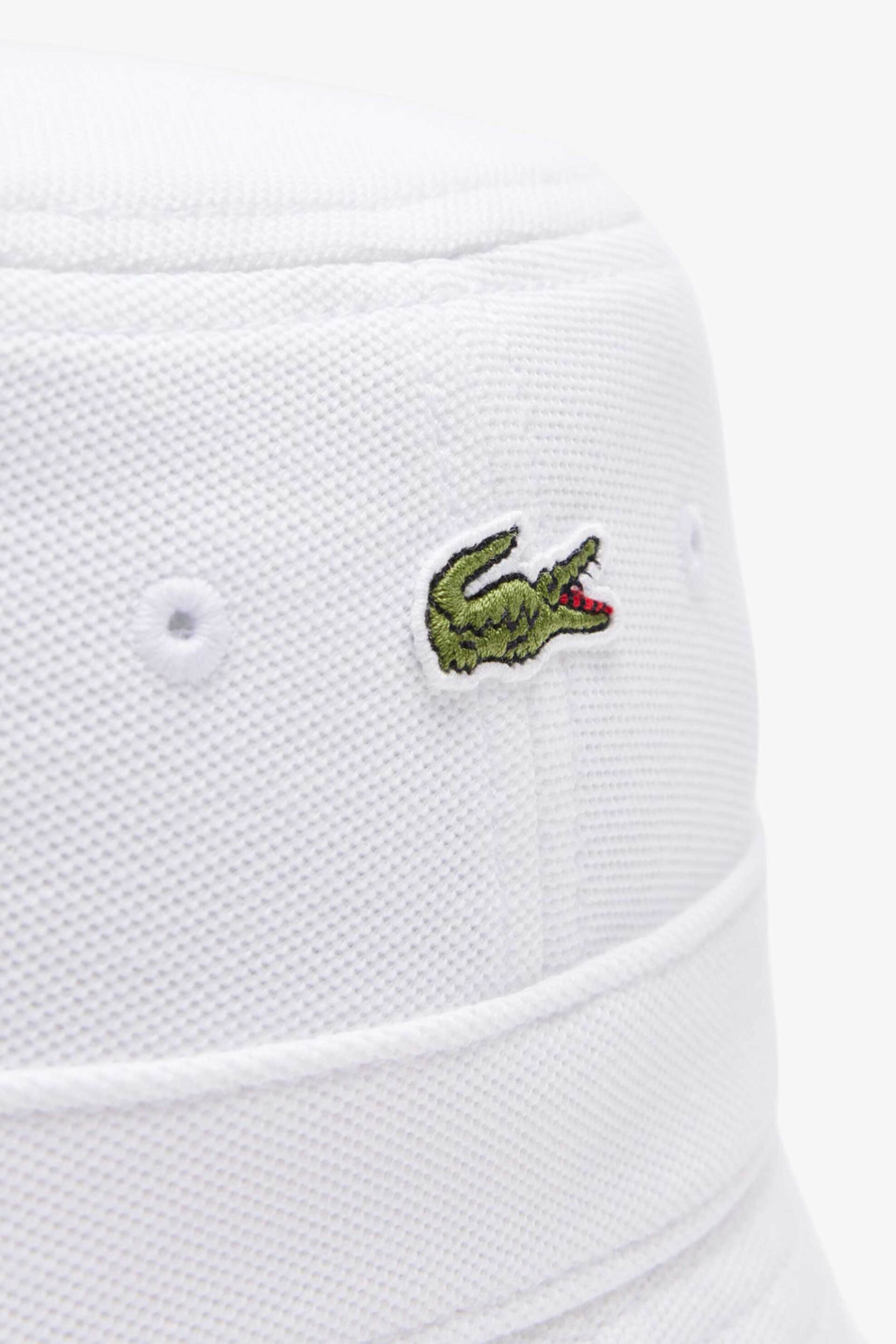 Lacoste Unisex Καπέλο Bucket με Κεντημένο Λογότυπο - Rk2056 Λευκό