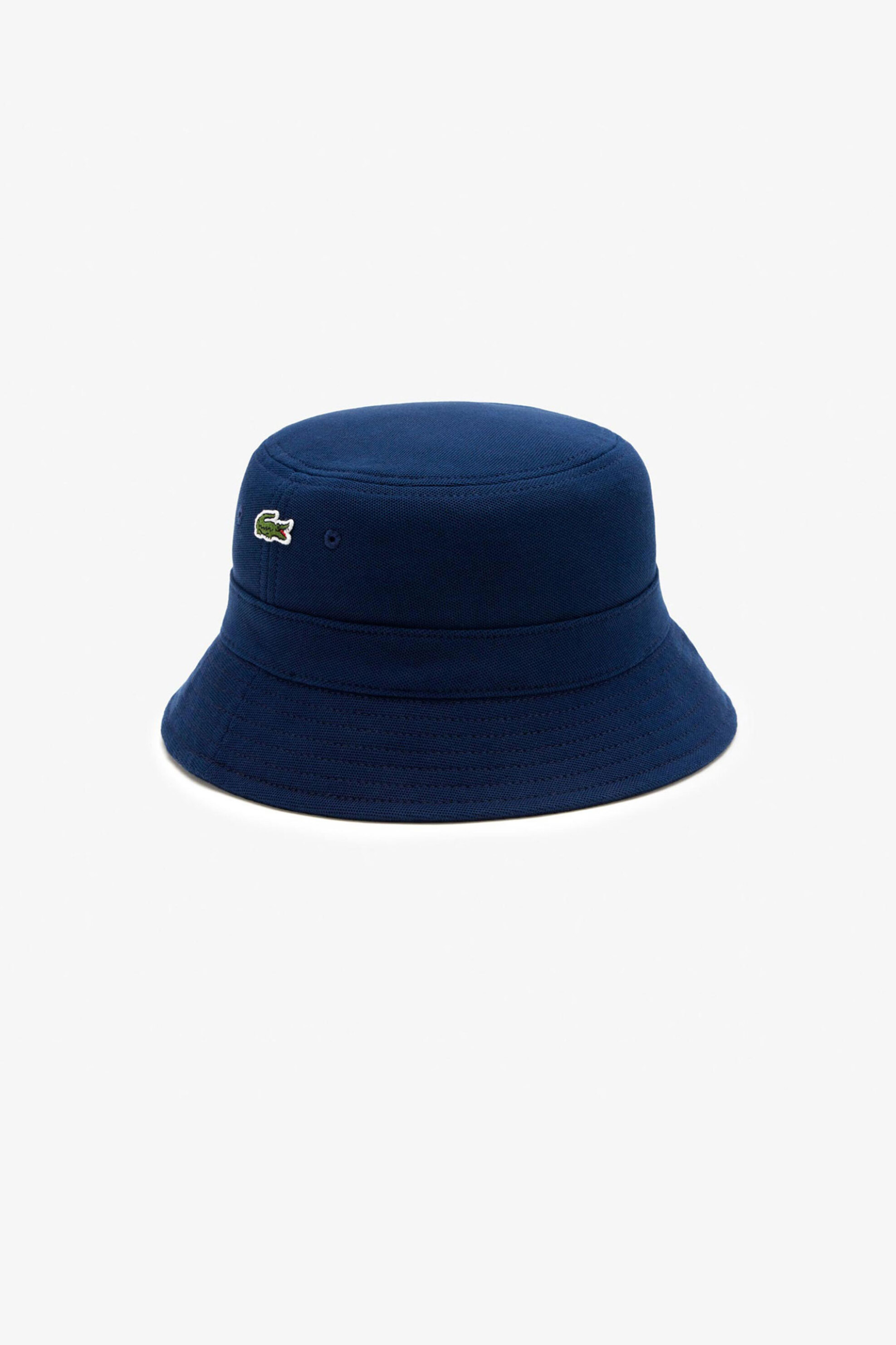 Lacoste unisex καπέλο bucket με κεντημένο λογότυπο - RK2056 Μπλε Σκούρο