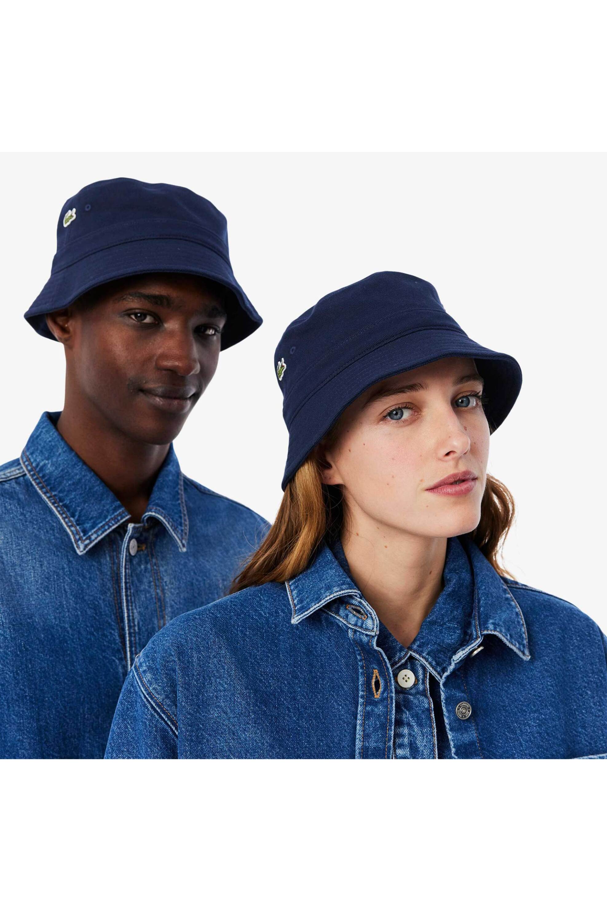 Lacoste Unisex Καπέλο Bucket με Κεντημένο Λογότυπο - Rk2056 Μπλε Σκούρο
