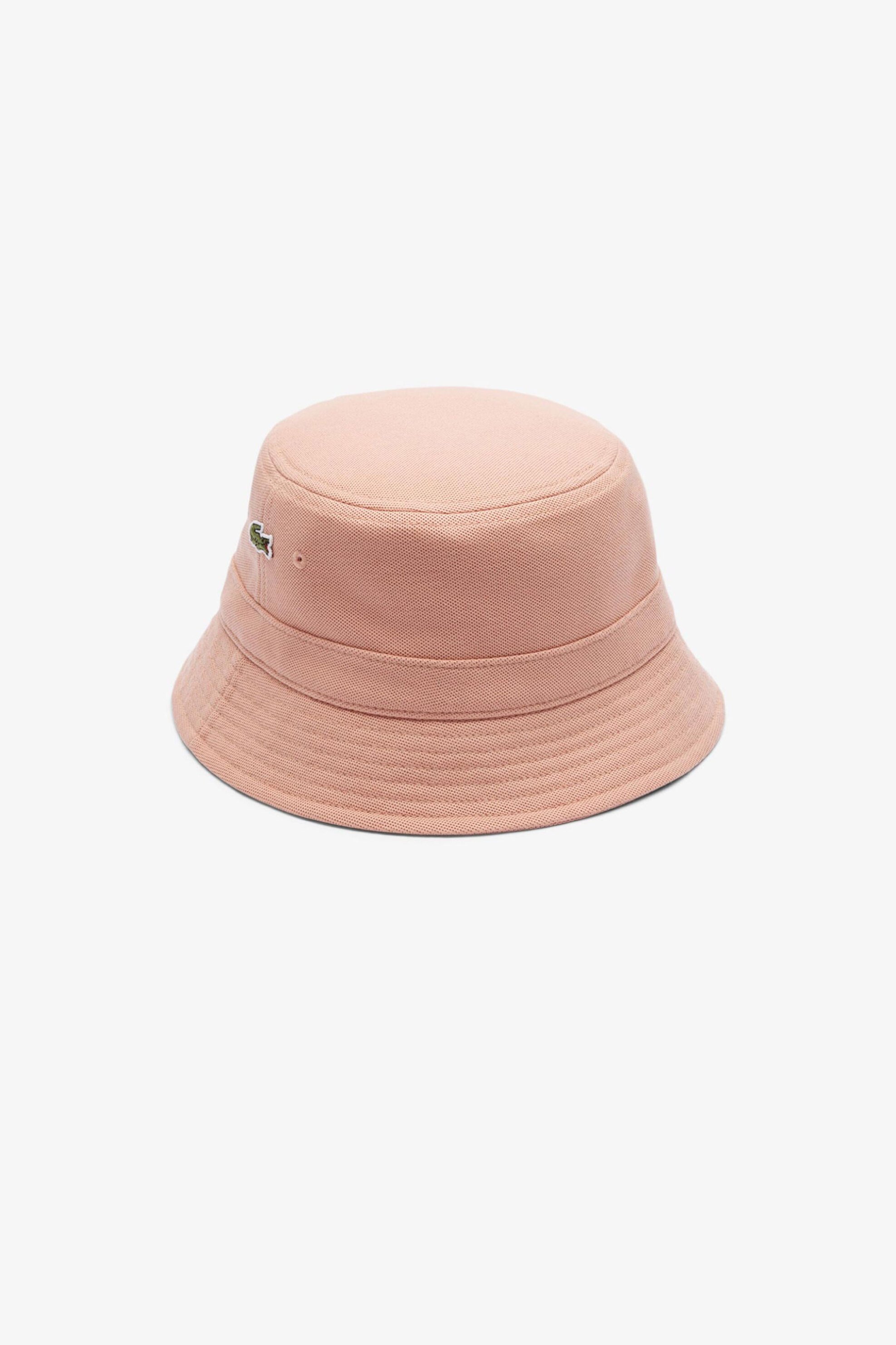 Lacoste unisex καπέλο bucket με κεντημένο λογότυπο - RK2056 Καφέ Latte