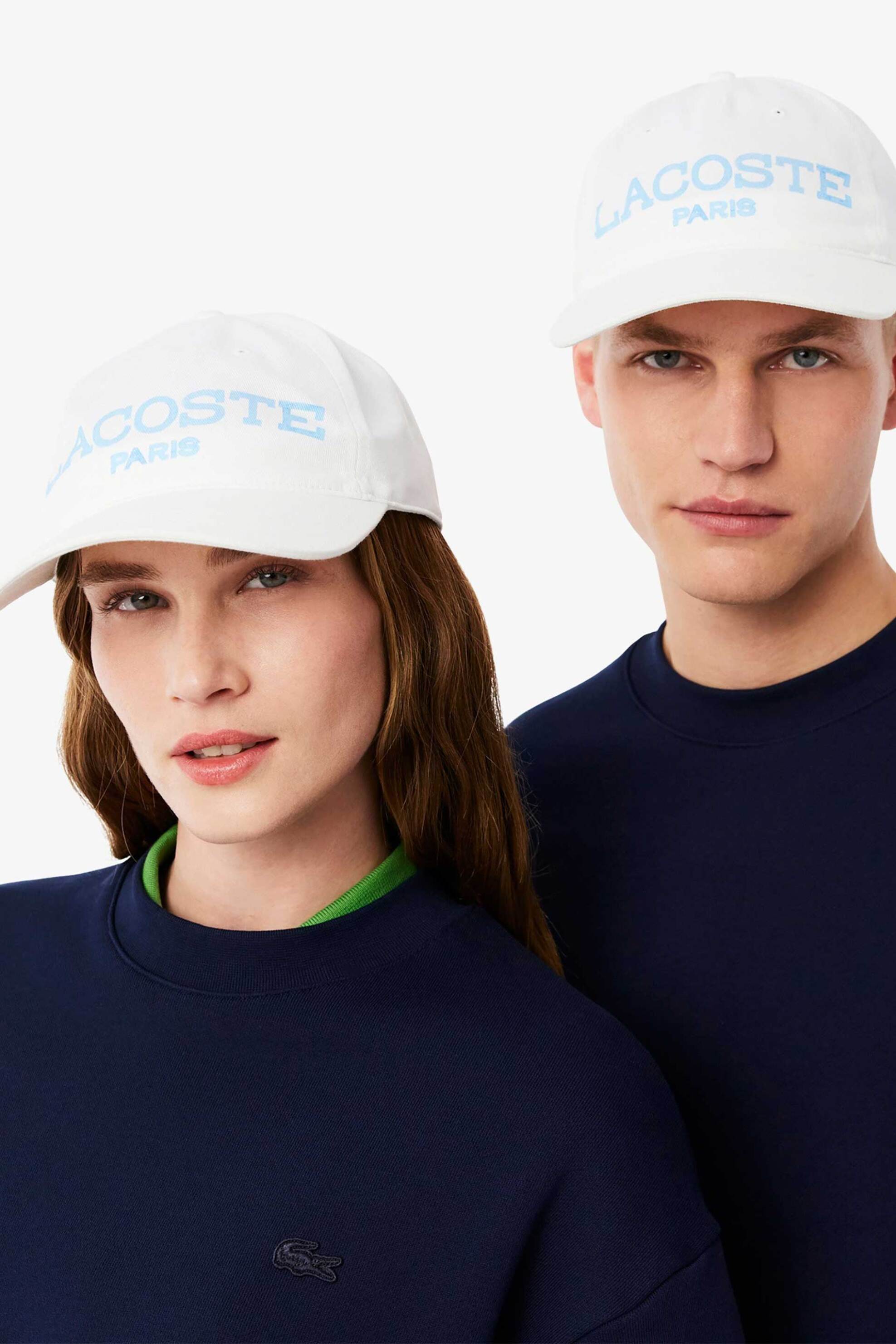 Lacoste Unisex Καπέλο Jockey με Logo Print - Rk2625 Λευκό