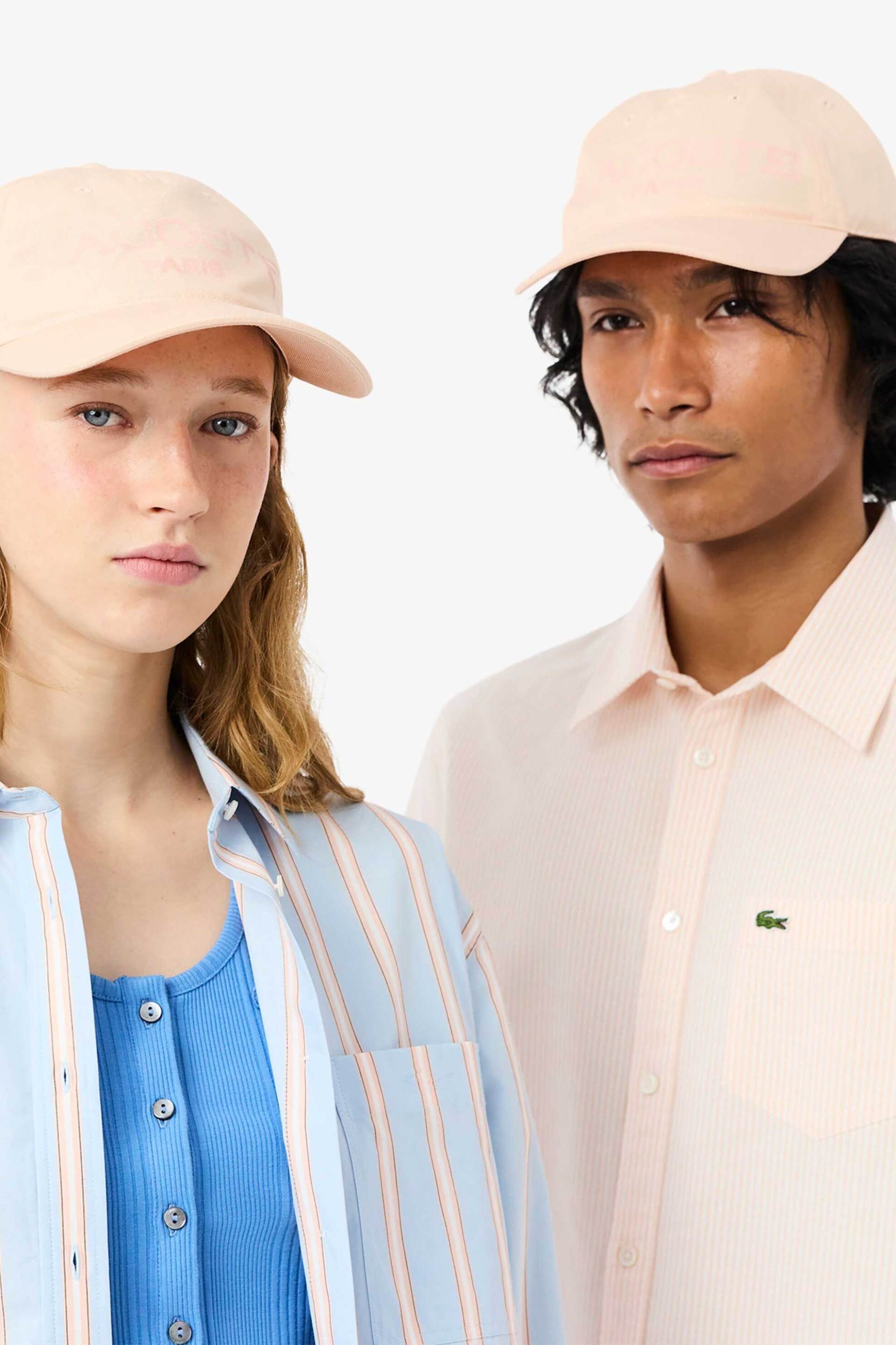 Lacoste Unisex Καπέλο Jockey με Logo Print - Rk2625 Σομόν