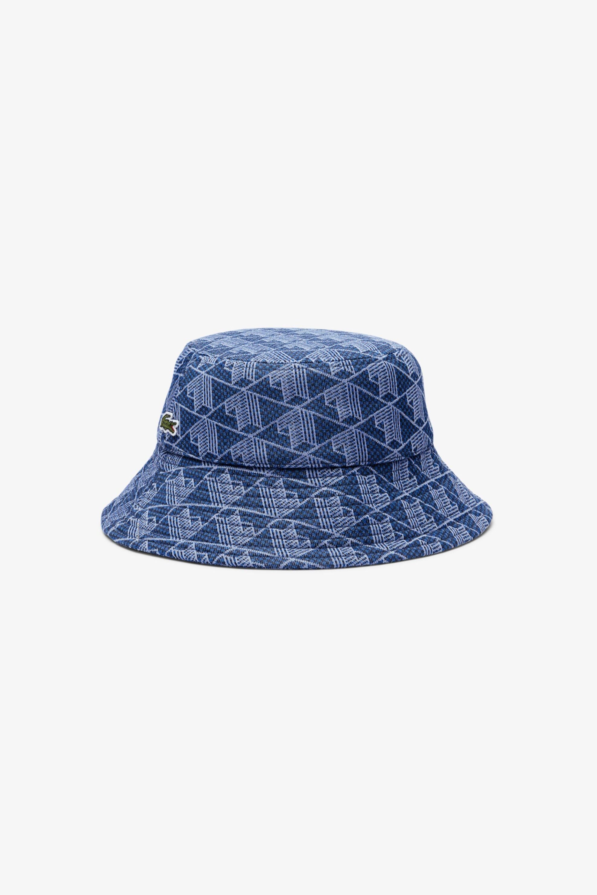 Lacoste γυναικείο καπέλο bucket με all-over monogram - RK5696-00 Μπλε φωτογραφία
