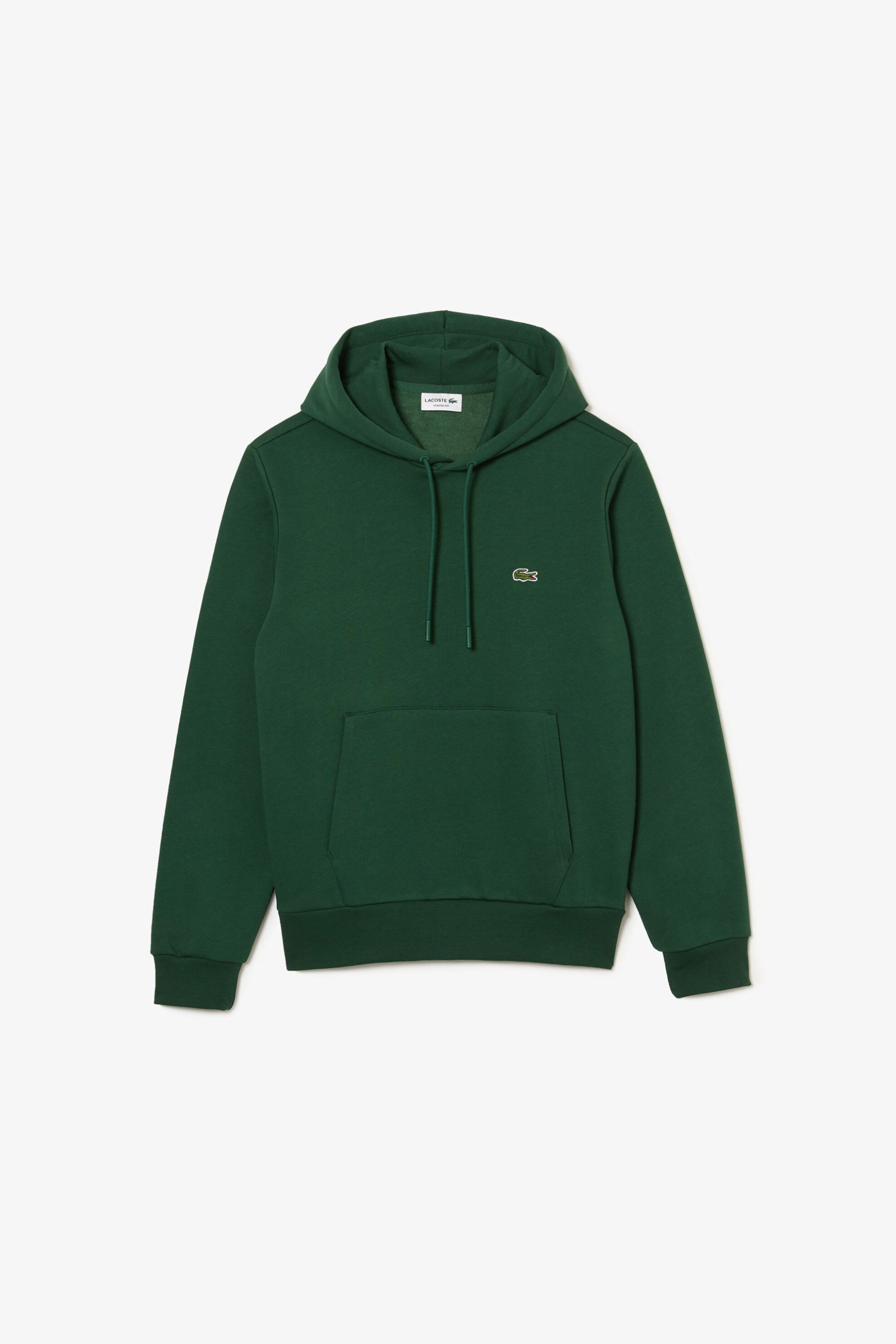 Lacoste Ανδρική Μπλούζα Φούτερ με Κουκούλα Και Κεντημένο Λογότυπο Classic Fit - Sh9623 Πράσινο Σκούρο