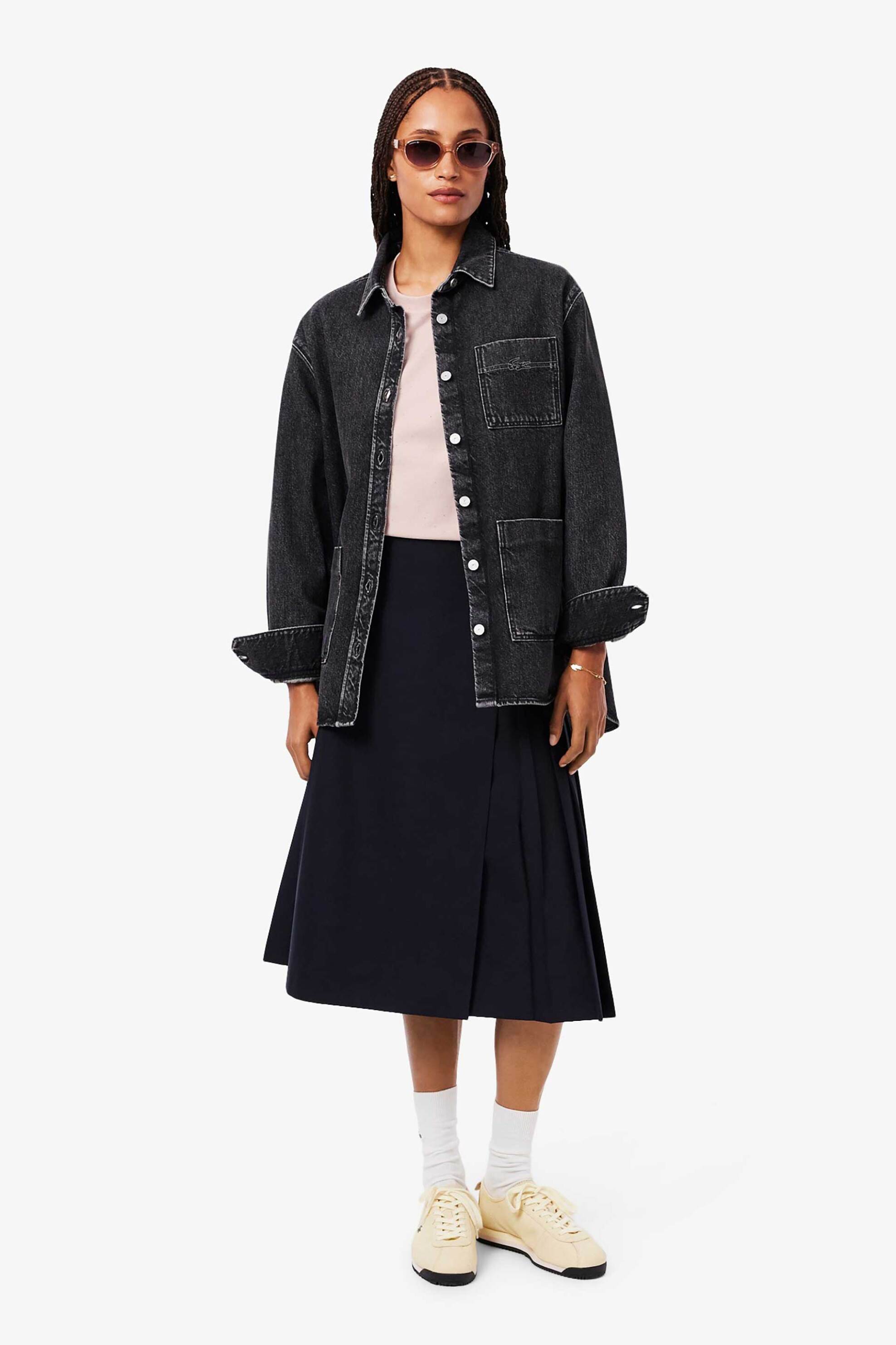 Lacoste γυναικείο T-shirt με λογότυπο Relaxed Fit - TF6501-00 Ροζ φωτογραφία