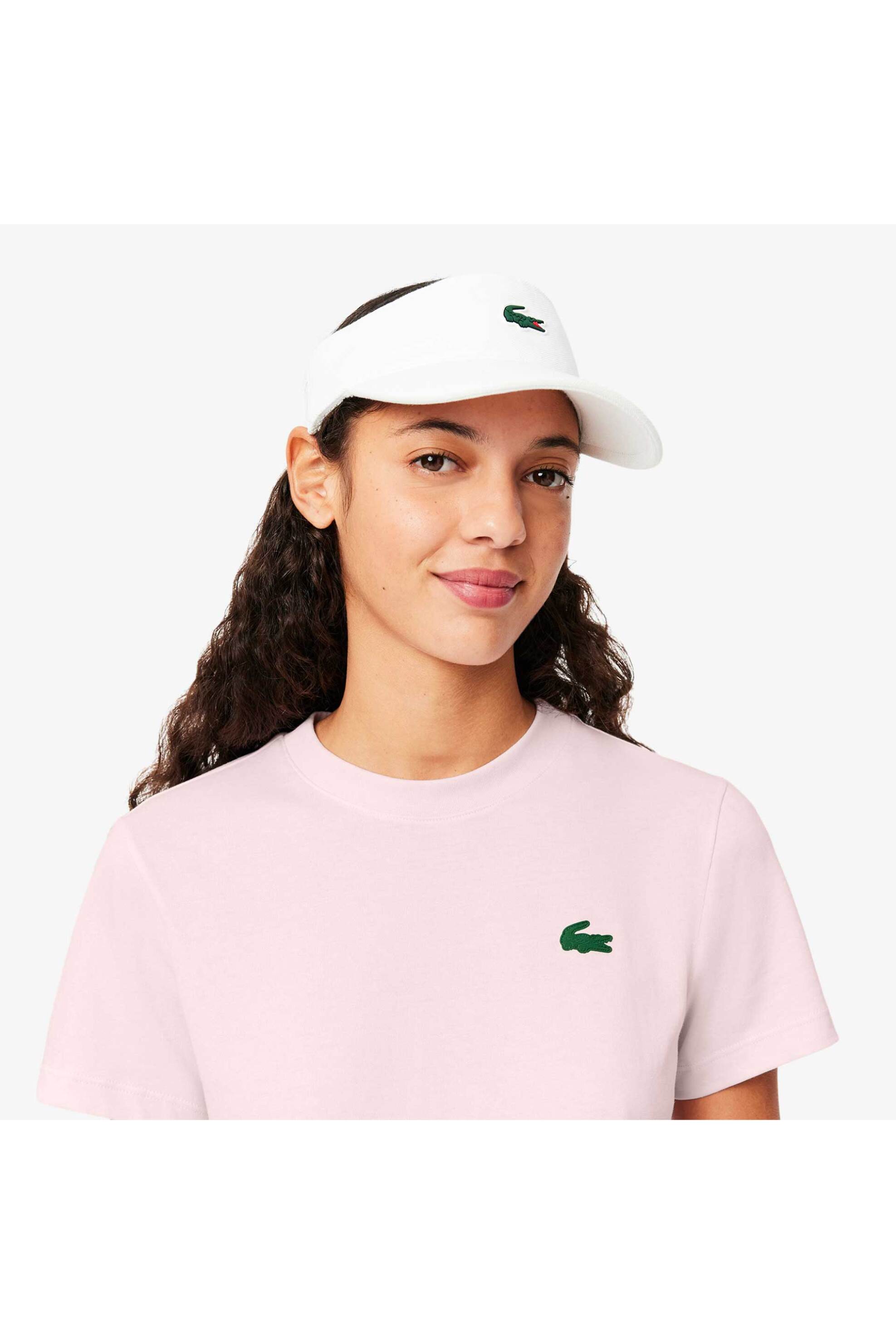 Lacoste γυναικείο T-shirt με λογότυπο Slim Fit "Ultra Dry Technical" - TF9246 Ροζ φωτογραφία