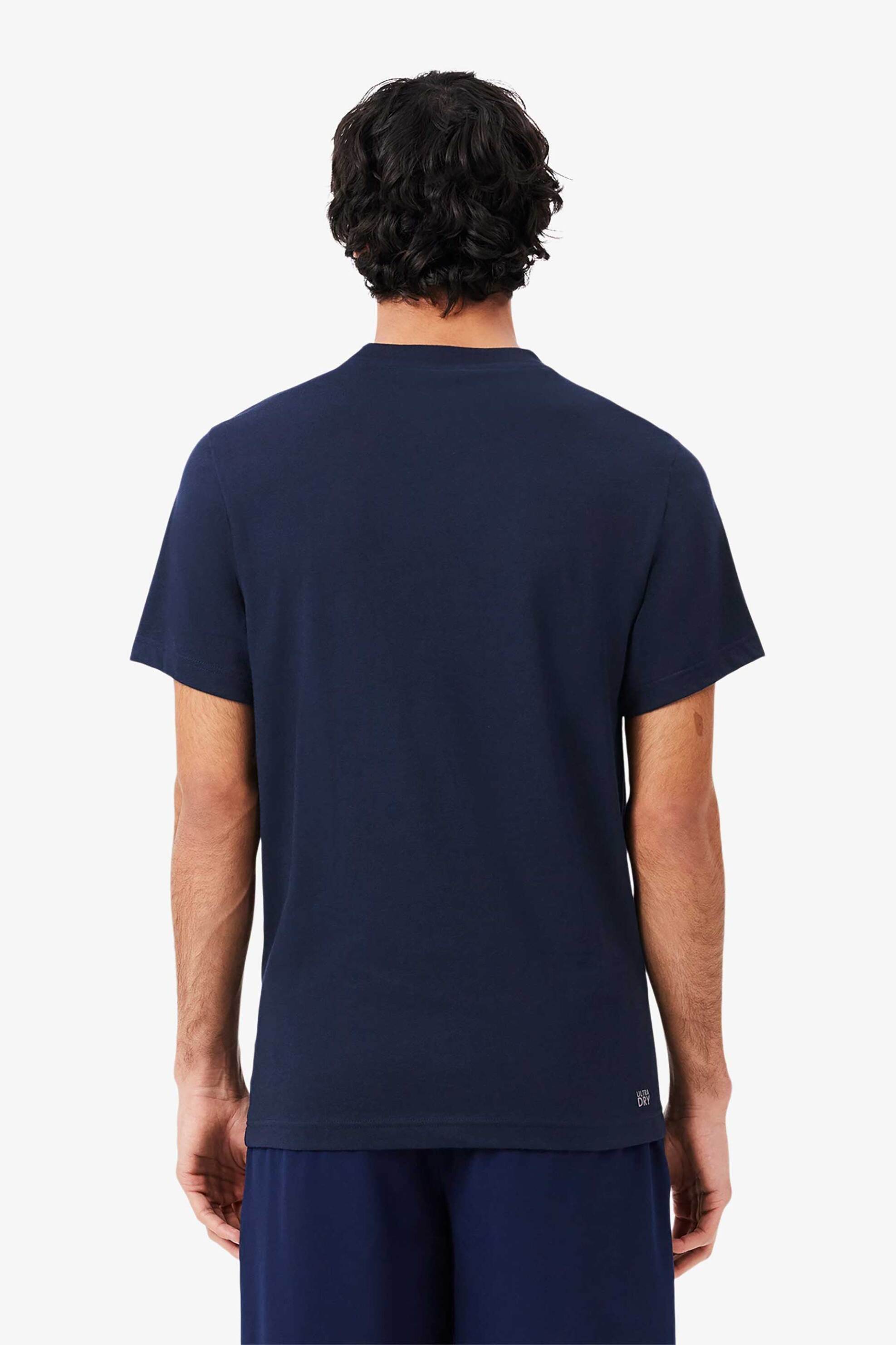 Lacoste ανδρικό T-shirt με XXL logo print Regular Fit - TH2042 Μπλε Σκούρο φωτογραφία