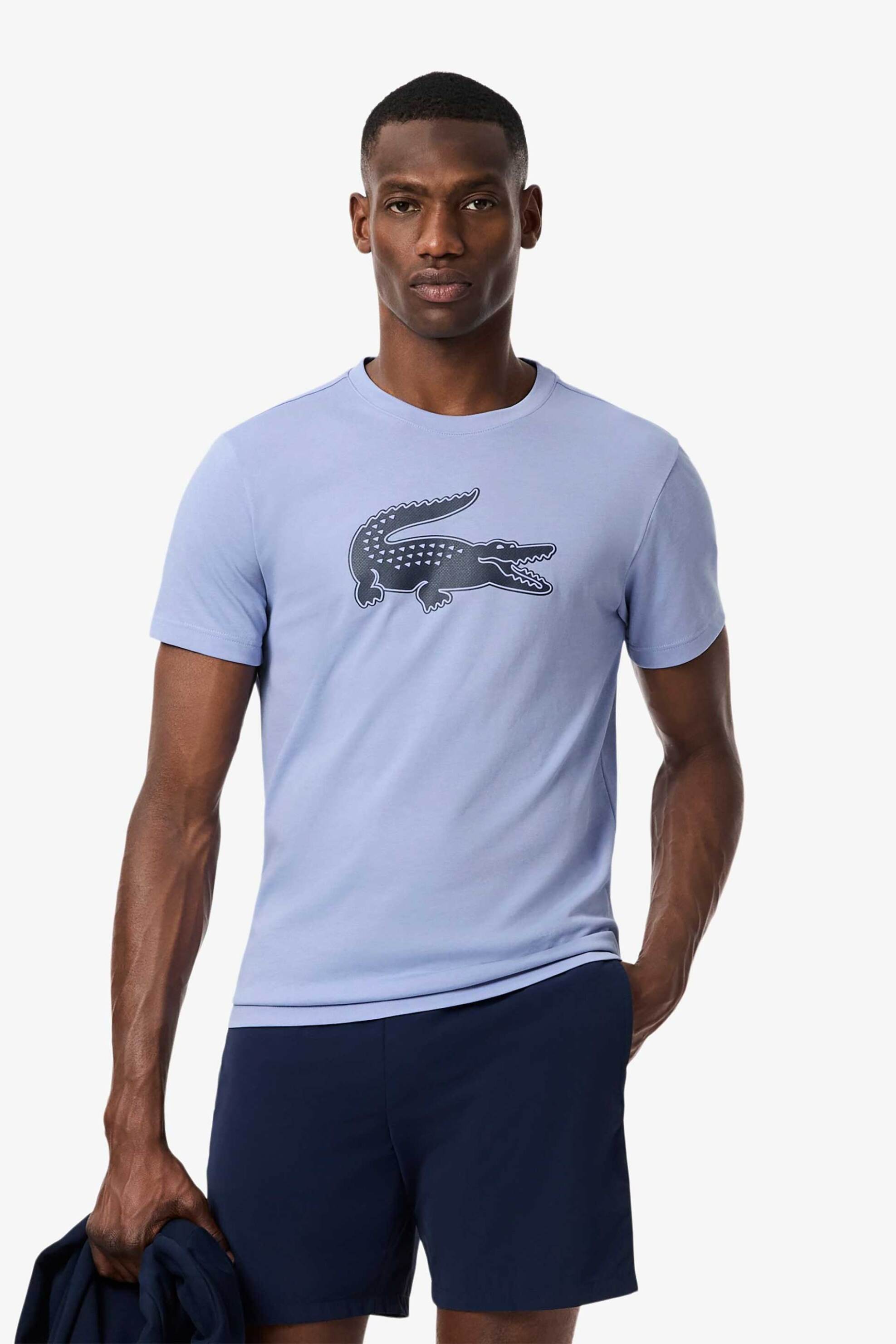 LACOSTE Lacoste ανδρικό T-shirt με XXL logo print Regular Fit - TH2042 Σιελ