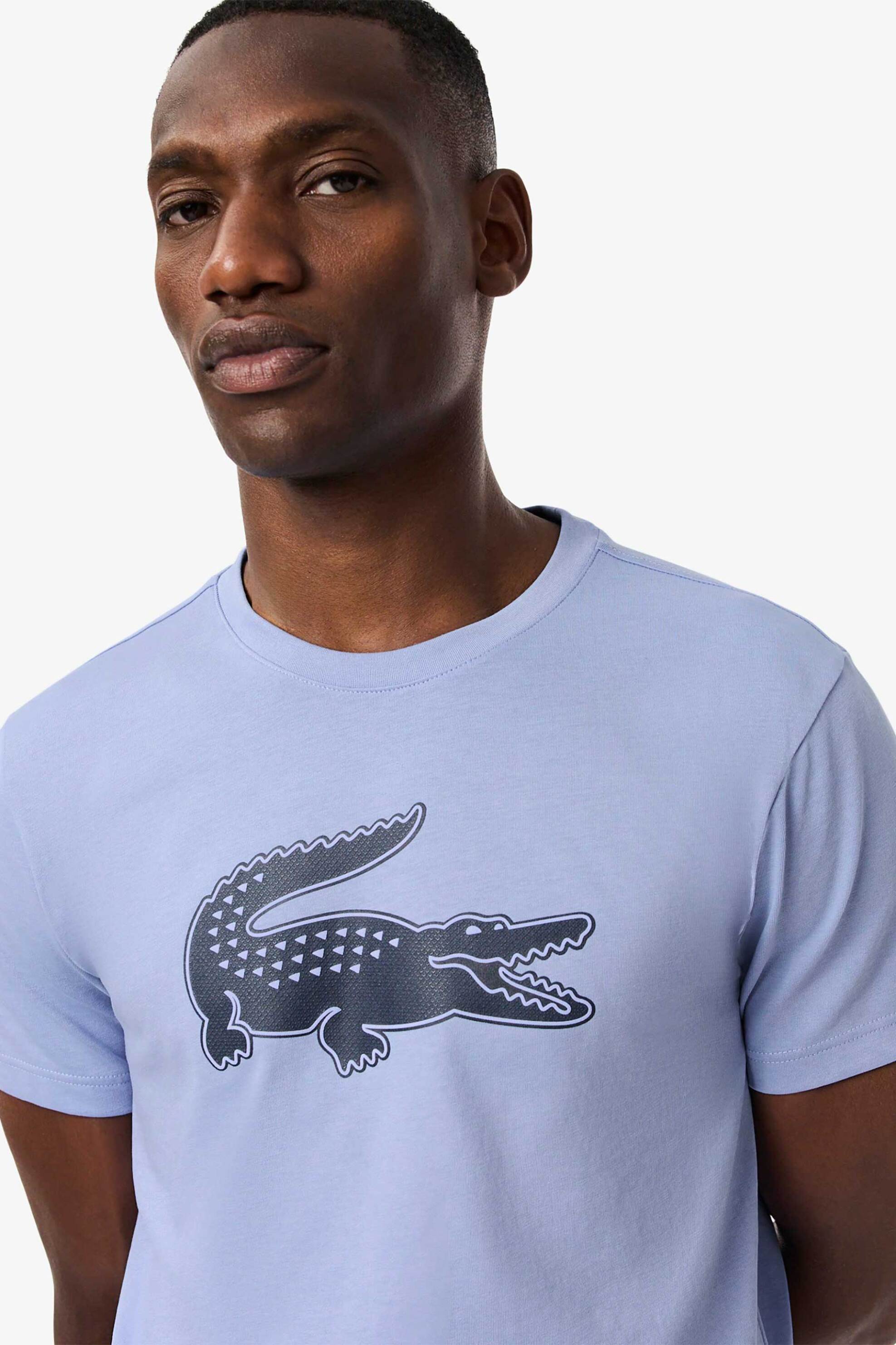 Lacoste ανδρικό T-shirt με XXL logo print Regular Fit - TH2042 Σιελ φωτογραφία