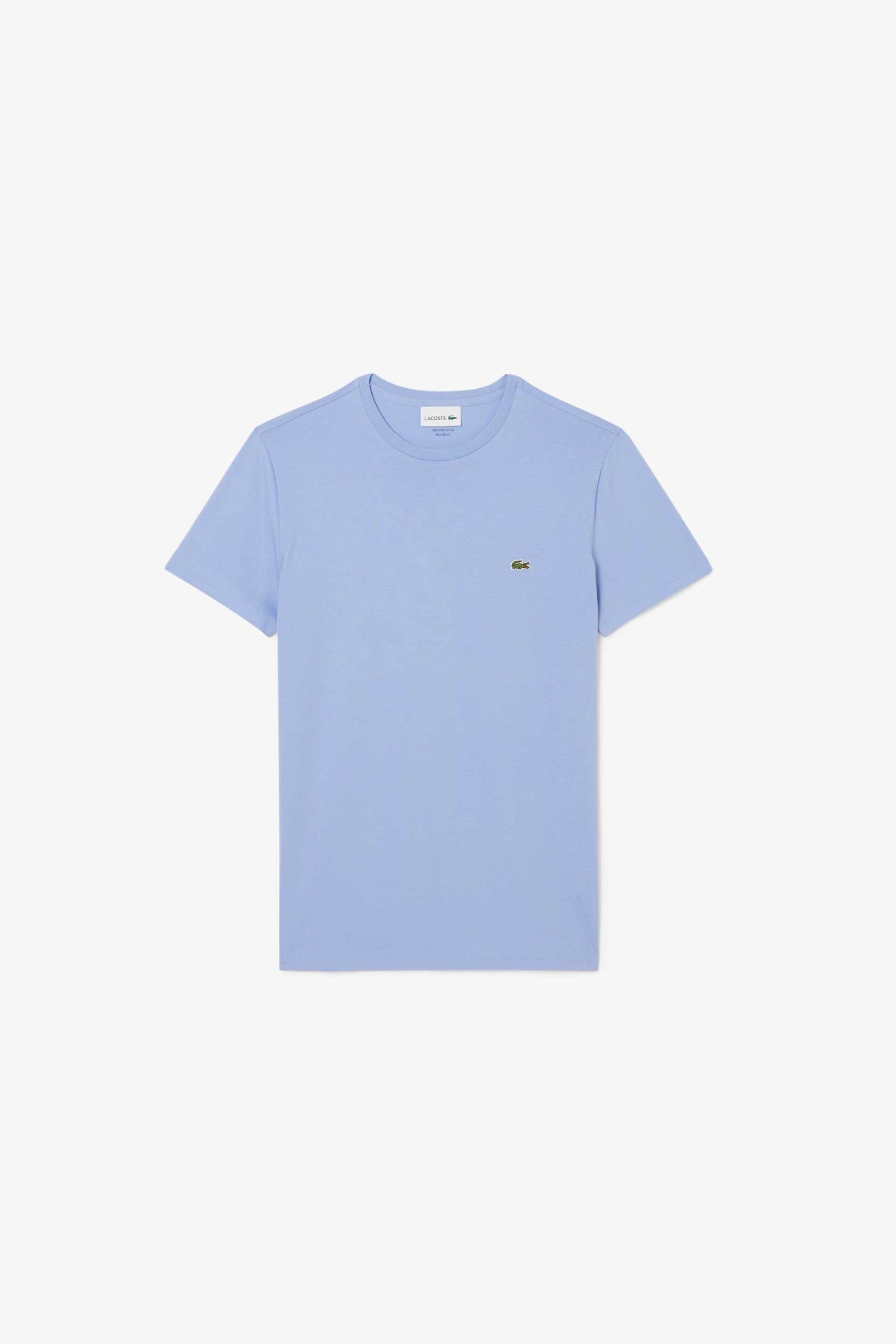 Lacoste ανδρικό T-shirt με κεντημένο λογότυπο Regular Fit - TH6709 Λιλά φωτογραφία