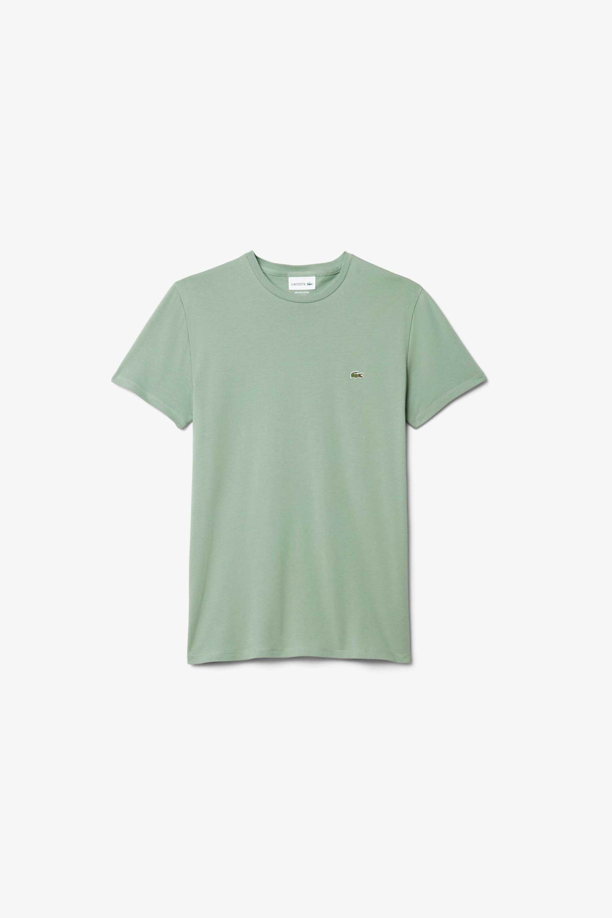 Lacoste ανδρικό T-shirt με κεντημένο λογότυπο Regular Fit - TH6709 Πράσινο Teal