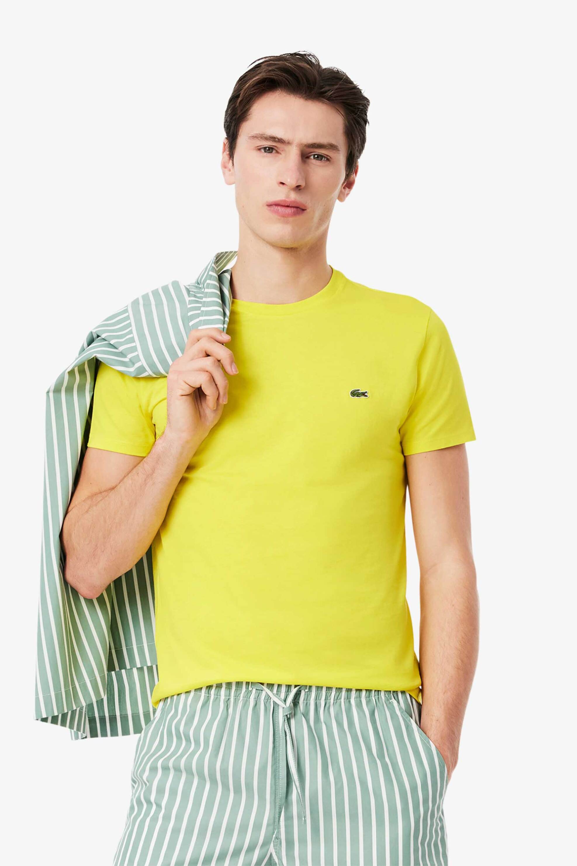 Ανδρικά t-shirts lacoste σε κιτρινο