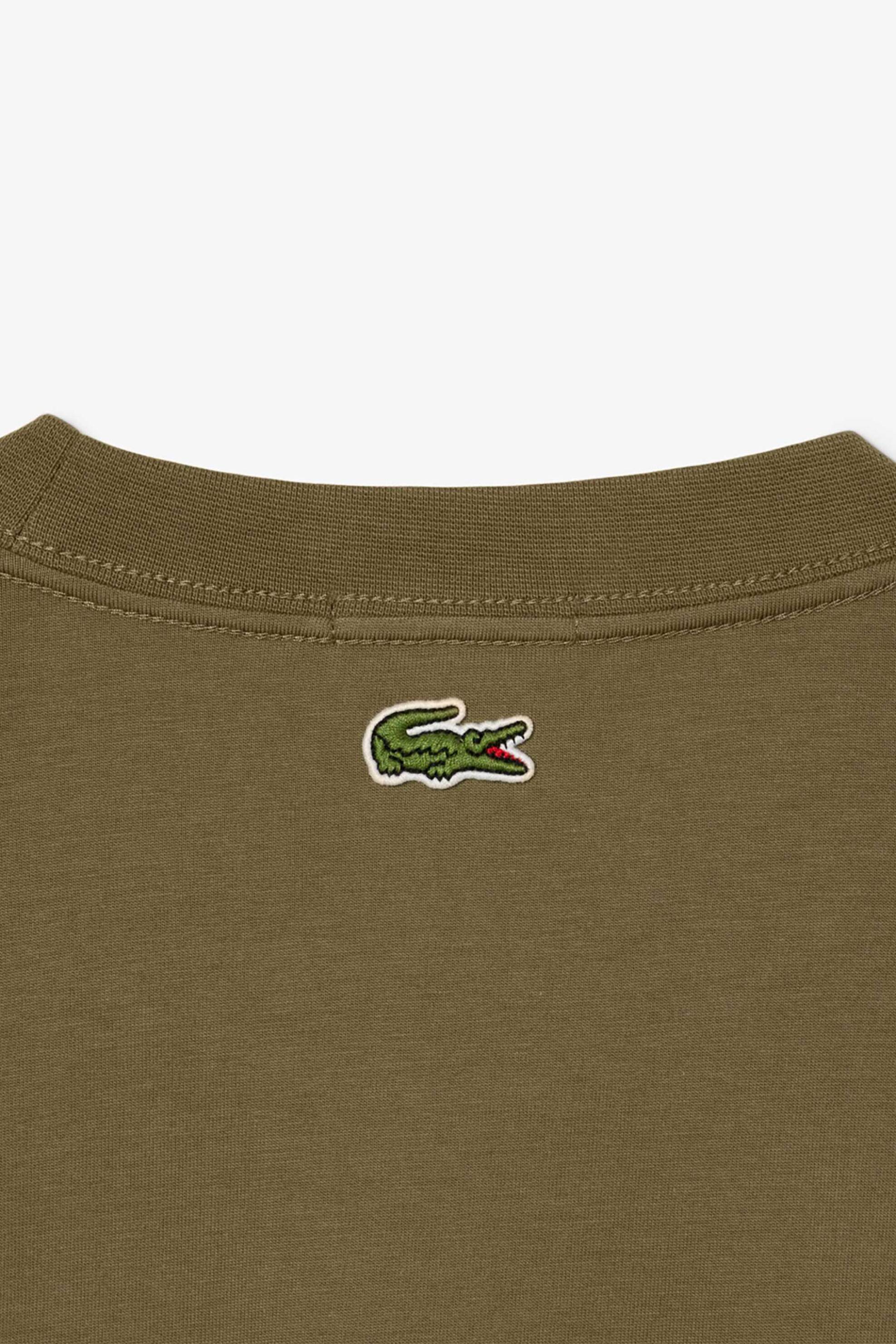 Lacoste unisex μπλούζα μακρυμάνικη με λογότυπο Classic Fit - TH8135-00 Λαδί φωτογραφία