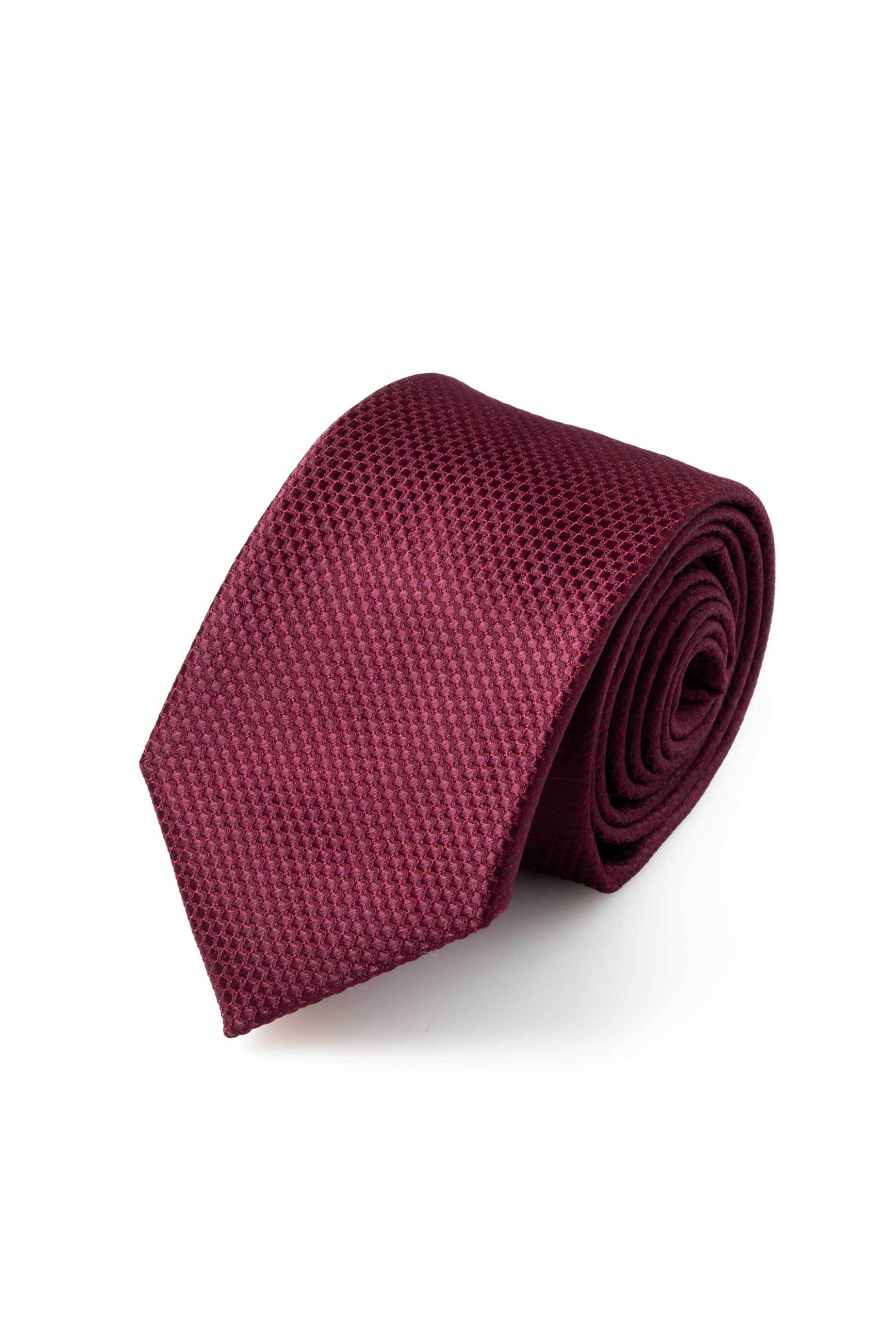 The Bostonians ανδρική γραβάτα με μικροσχέδιο - TIE1290 Μπορντό