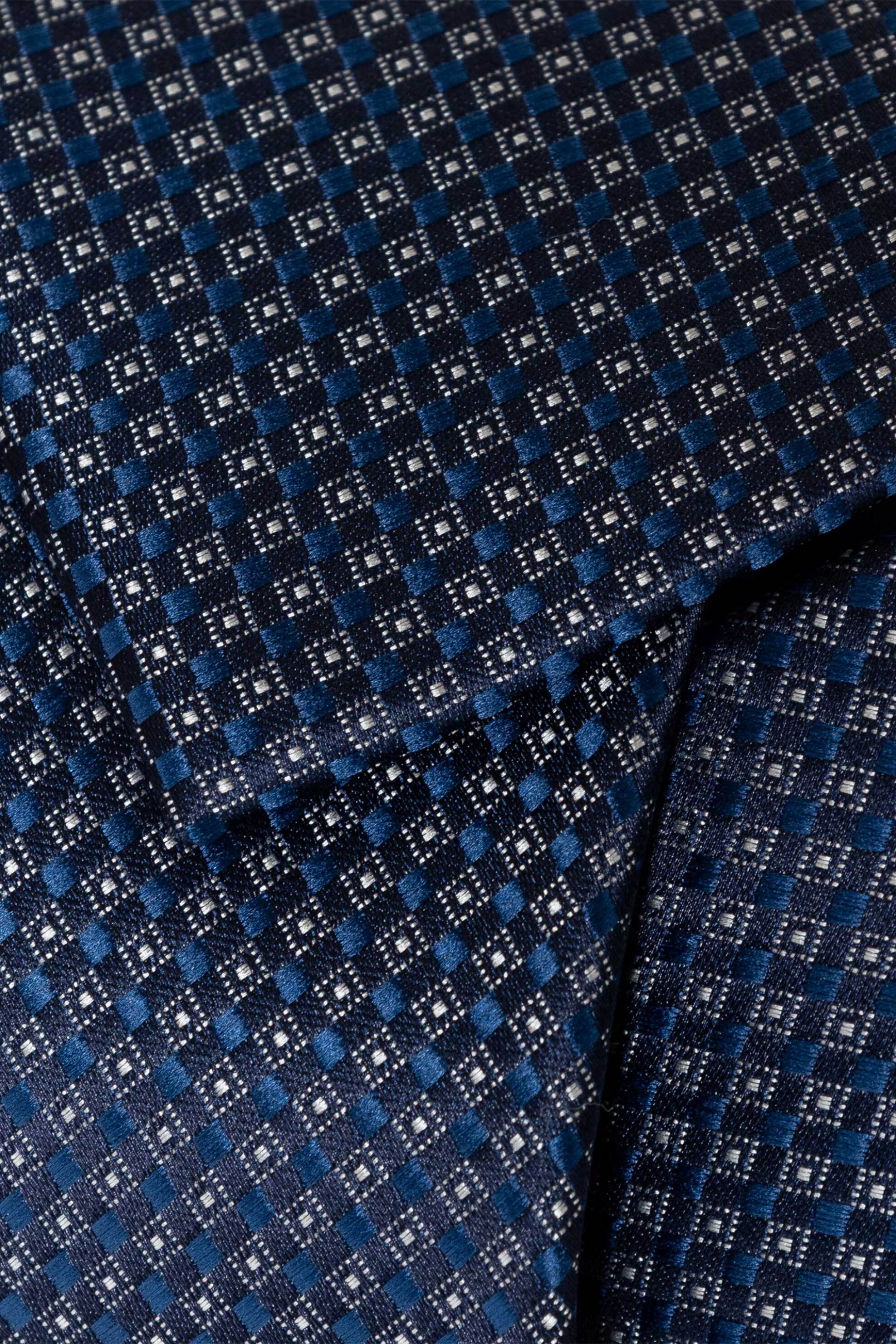 The Bostonians Ανδρική Γραβάτα Jacquard με Μικροσχέδιο - Tie72031 Μπλε Σκούρο