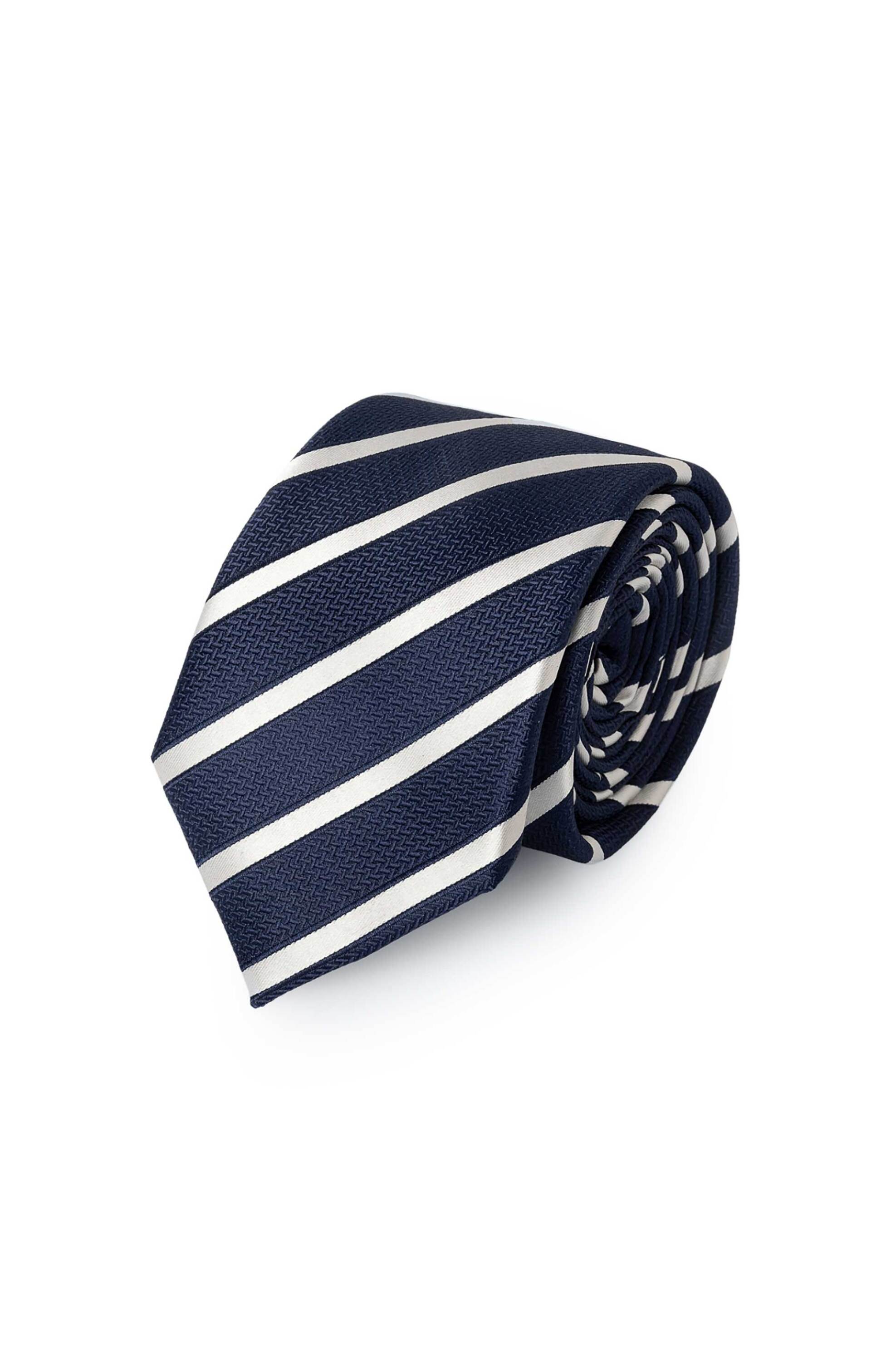 The Bostonians ανδρική γραβάτα με ριγέ σχέδιο "Acorn" - TIE89208 Μπλε Marine