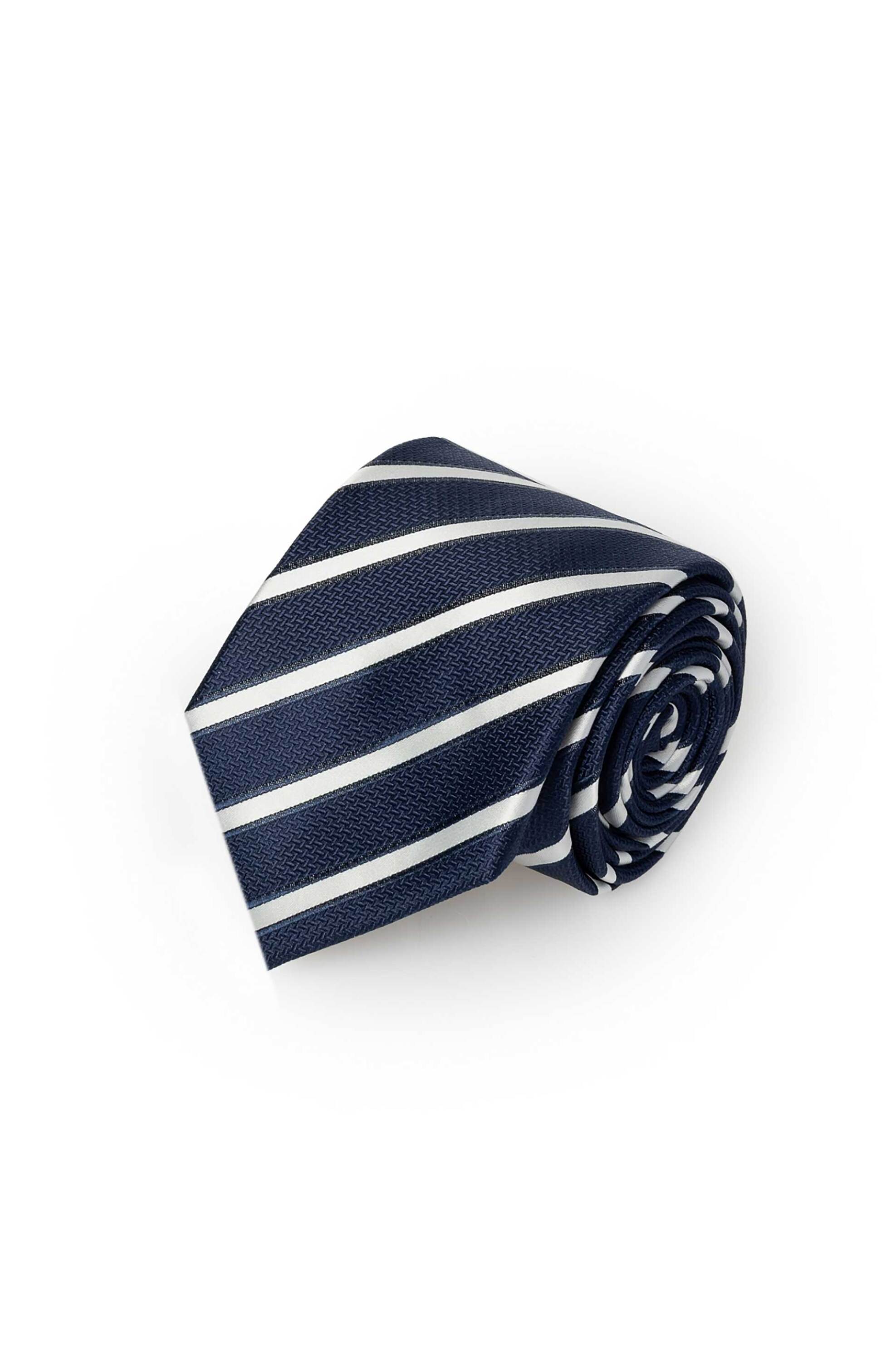 The Bostonians ανδρική γραβάτα με ριγέ σχέδιο "Acorn" - TIE89208 Μπλε Σκούρο