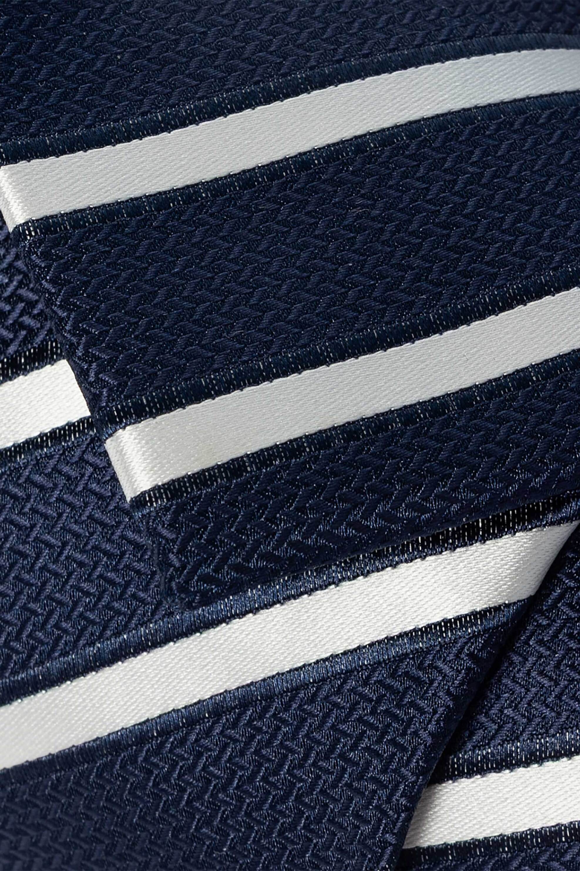 The Bostonians ανδρική γραβάτα με ριγέ σχέδιο "Acorn" - TIE89208 Μπλε Σκούρο φωτογραφία