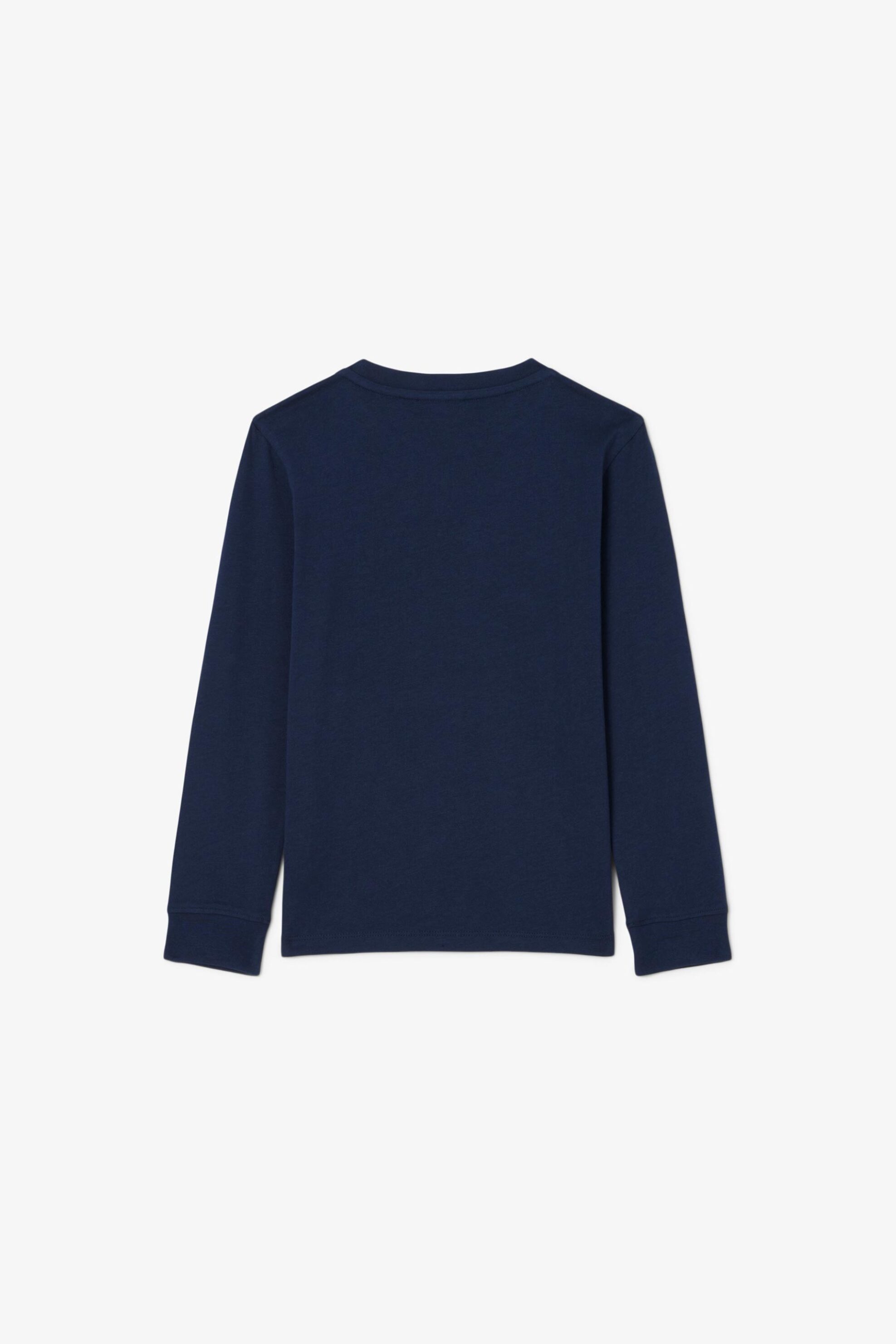 Lacoste παιδική μακρυμάνικη μπλούζα με κεντημένο λογότυπο Classic Fit - TJ0804 Μπλε Σκούρο φωτογραφία