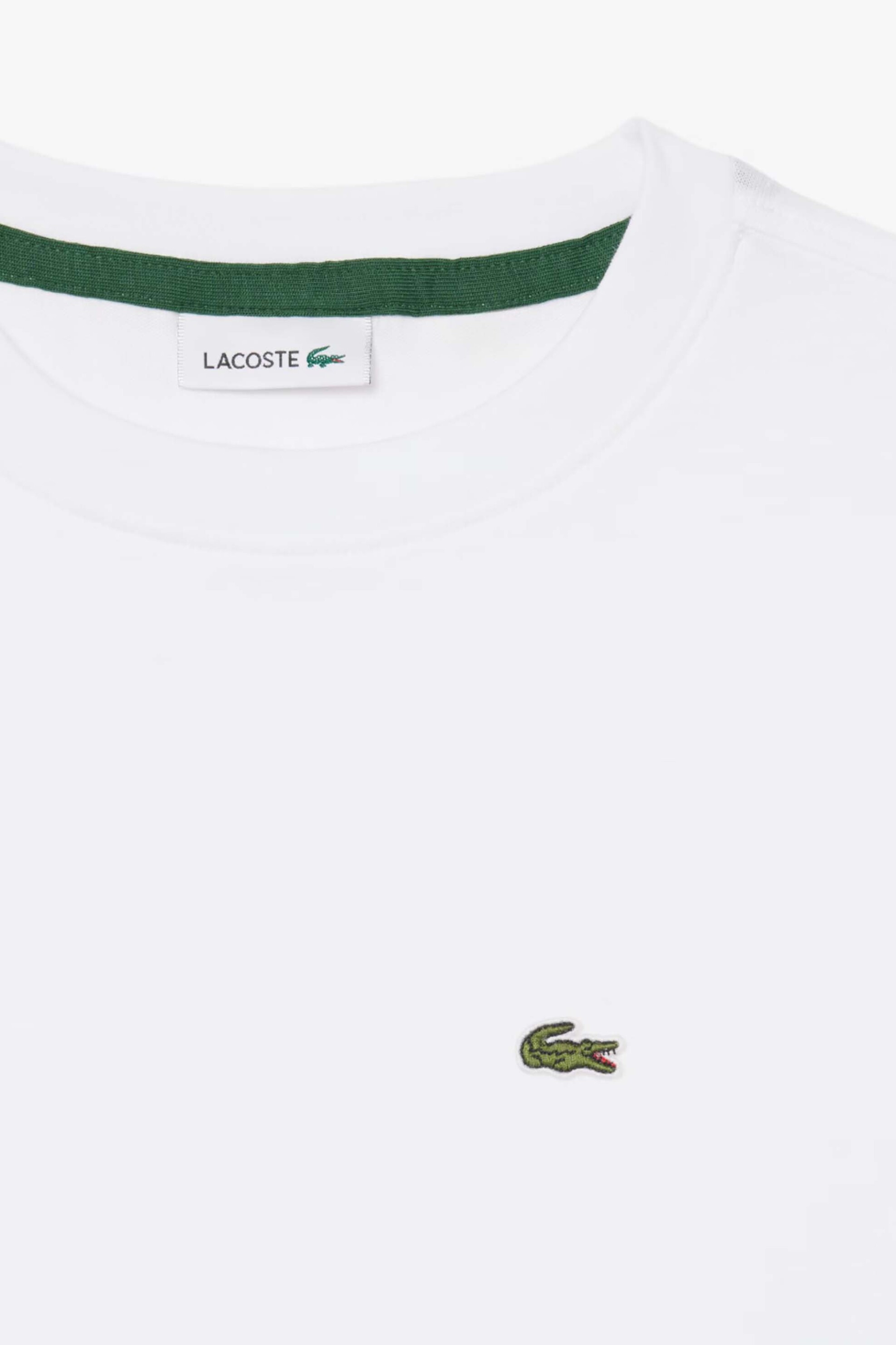 Lacoste Παιδικό T-Shirt με Κεντημένο Λογότυπο - Tj0826 Λευκό