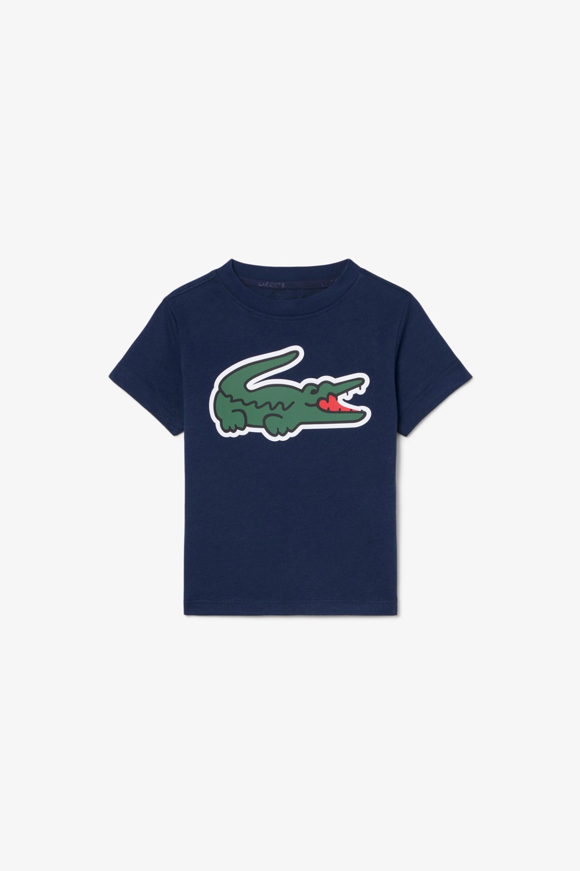 Lacoste Παιδικό T-Shirt Ultra Dry με Crocodile Print - Tj1063 Μπλε Σκούρο