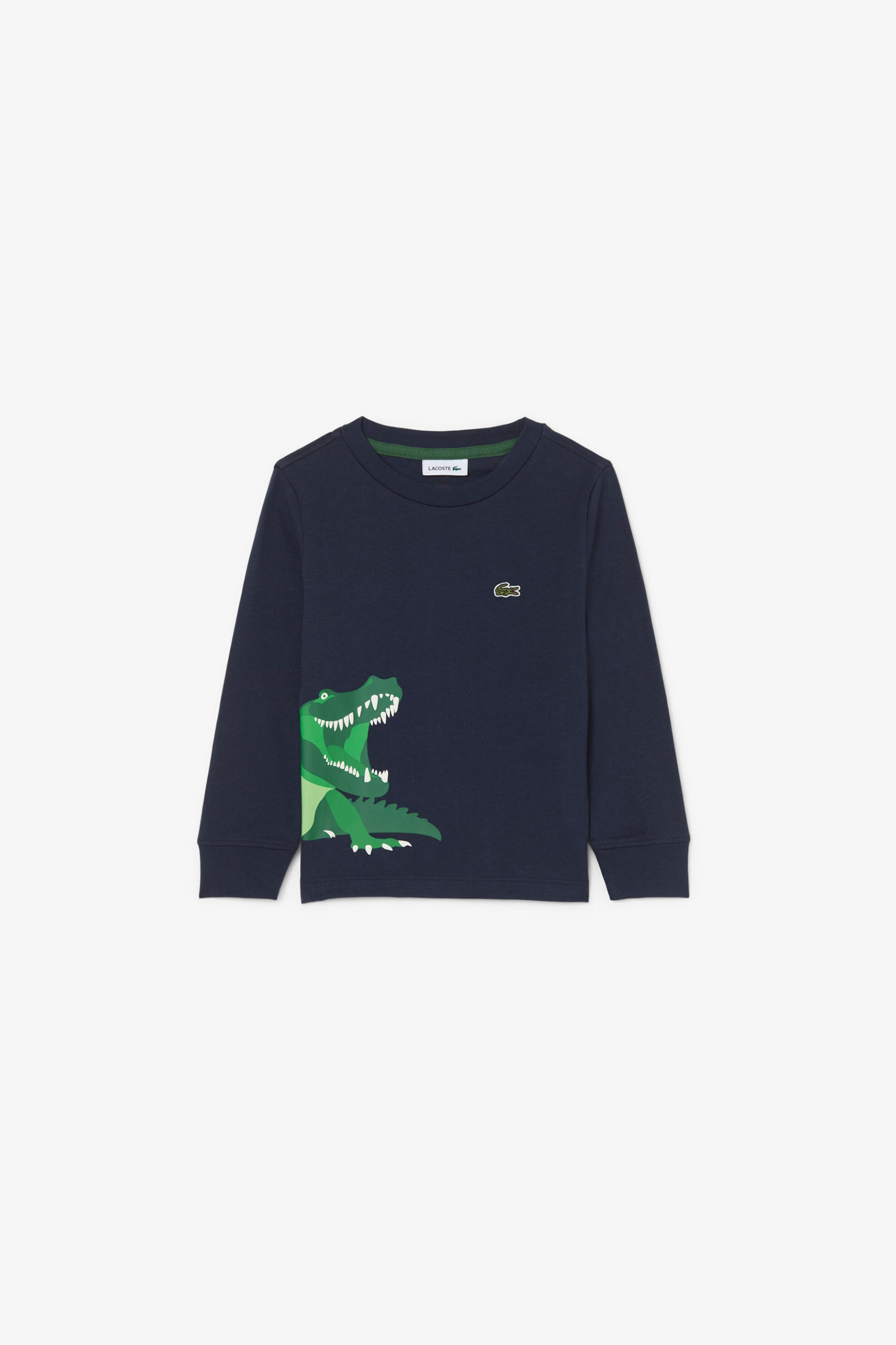 Lacoste παιδική μακρυμάνικη μπλούζα με graphic logo - TJ1149 Μπλε Σκούρο φωτογραφία