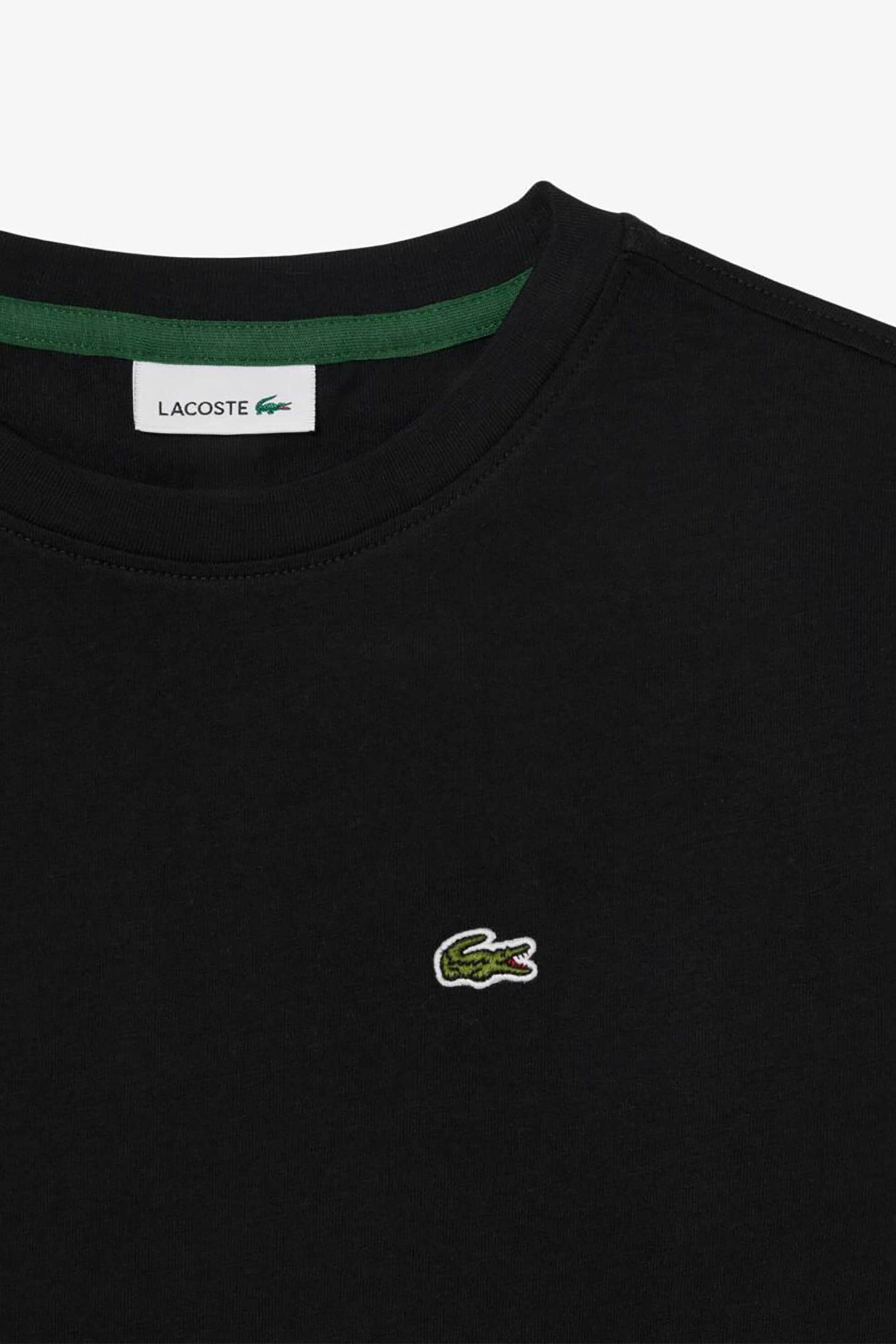 Lacoste Παιδική Μακρυμάνικη Μπλούζα με Κεντημένο Λογότυπο Regular Fit - Tj2703 Μαύρο
